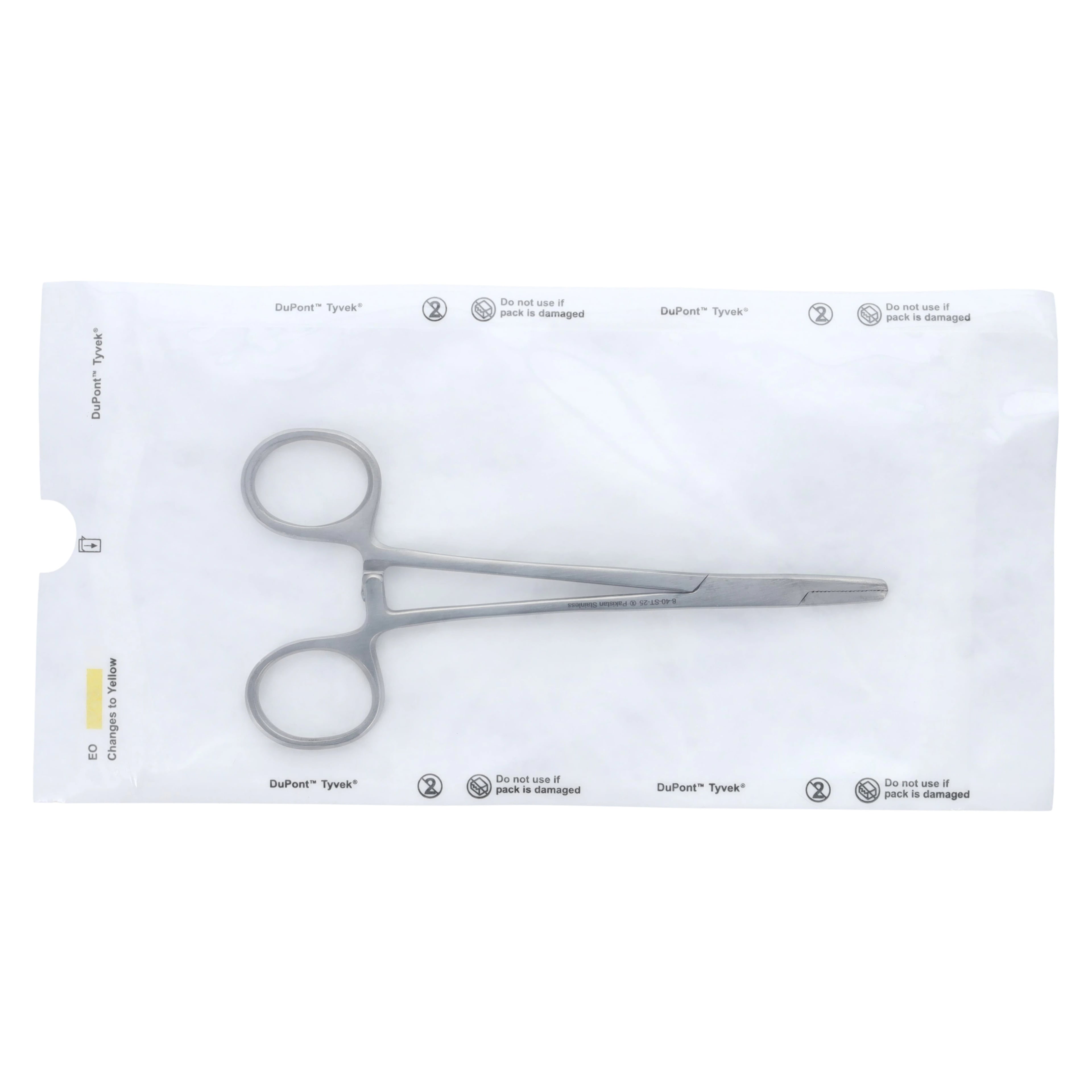 Miltex Baumgartner Needle Holder, Serrated, 5-1/2", Stainless Steel, 25/Box, 8-40-ST-25