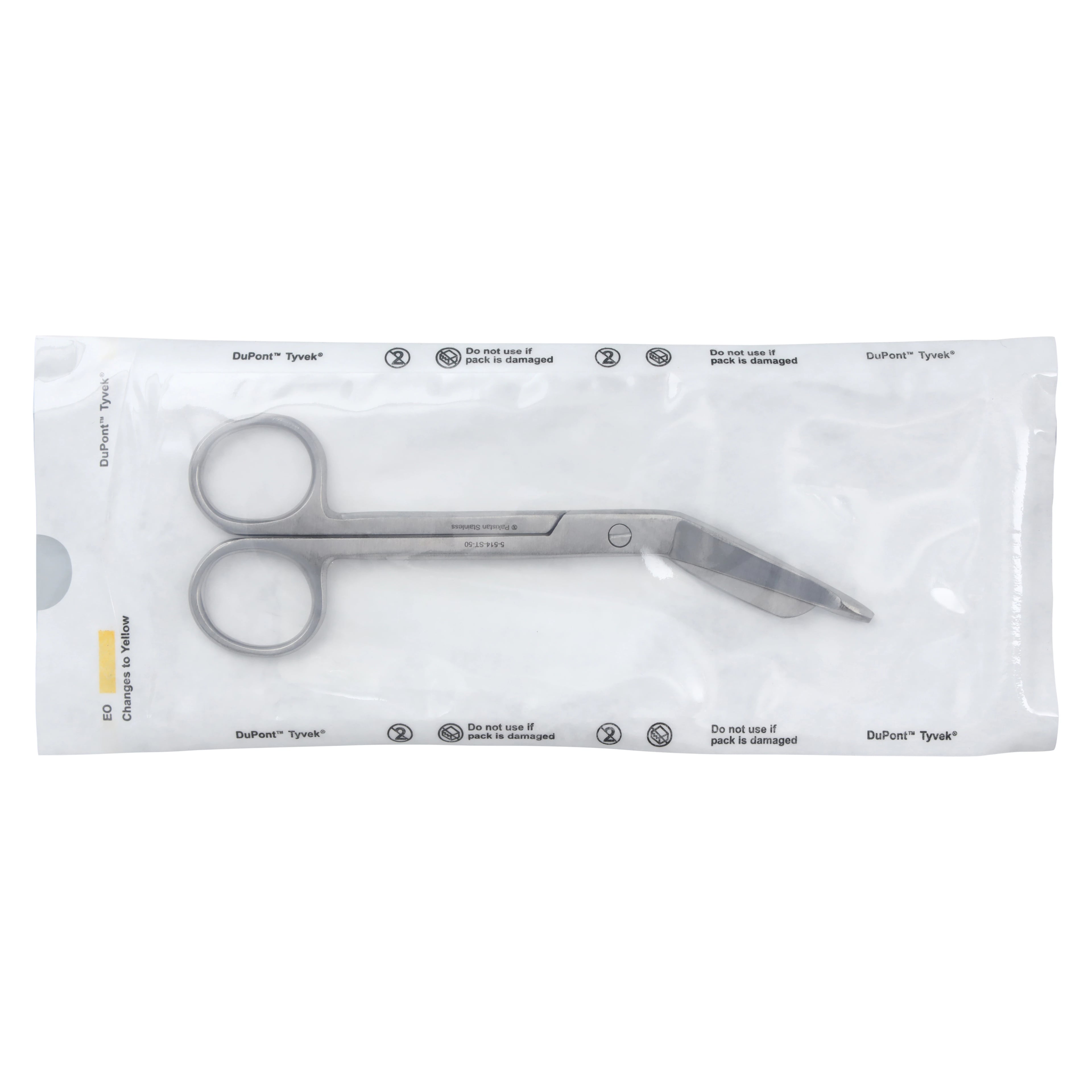 Miltex Lister Bandage Scissors, 5-1/2", Stainless Steel, Sterile, Disposable, 50/Box, 5-514-ST-50