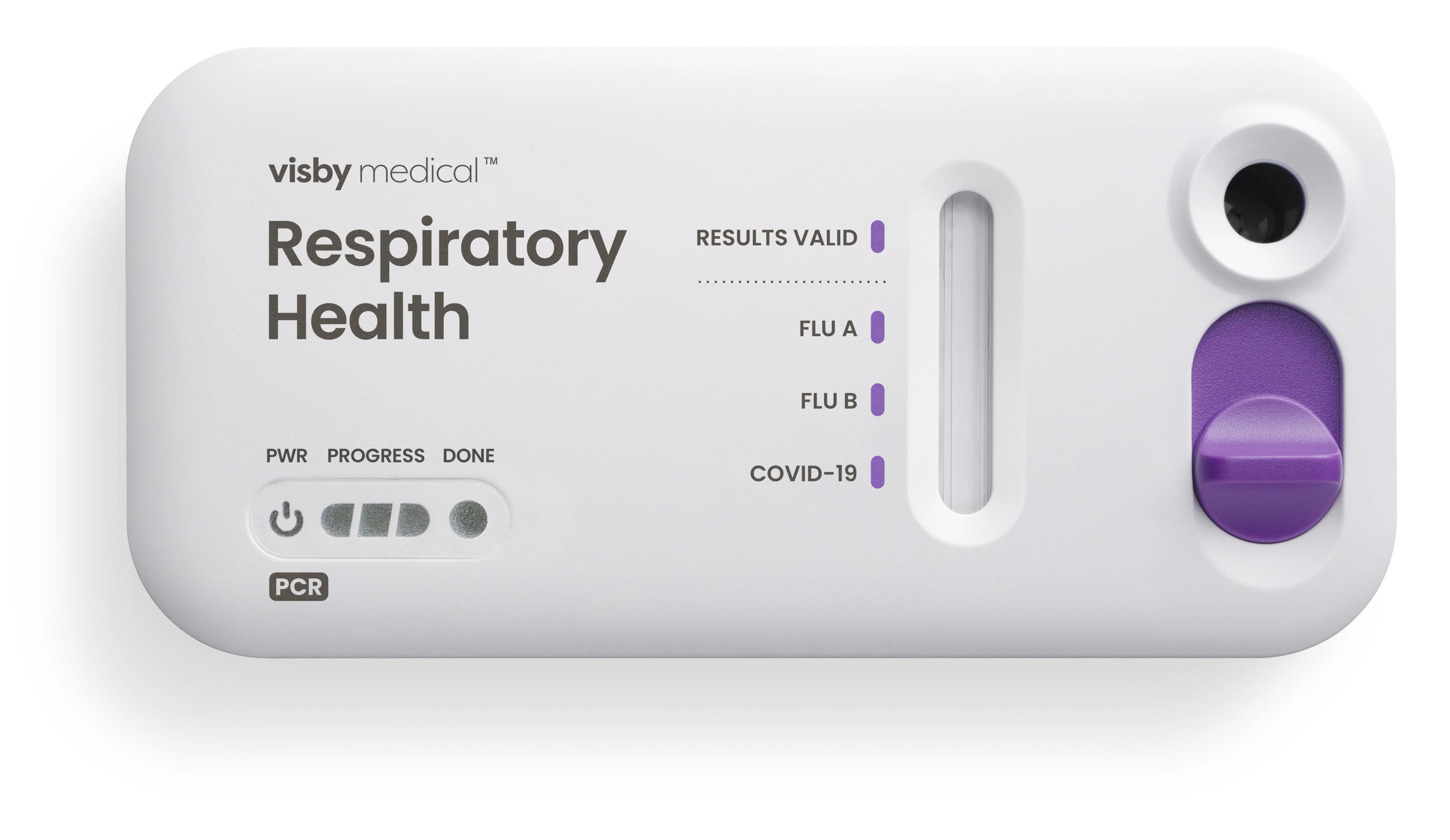 Visby Medical Respiratory Health COVID-19/Flu A&B PCR Test, CLIA Waived, 20 Tests/Case