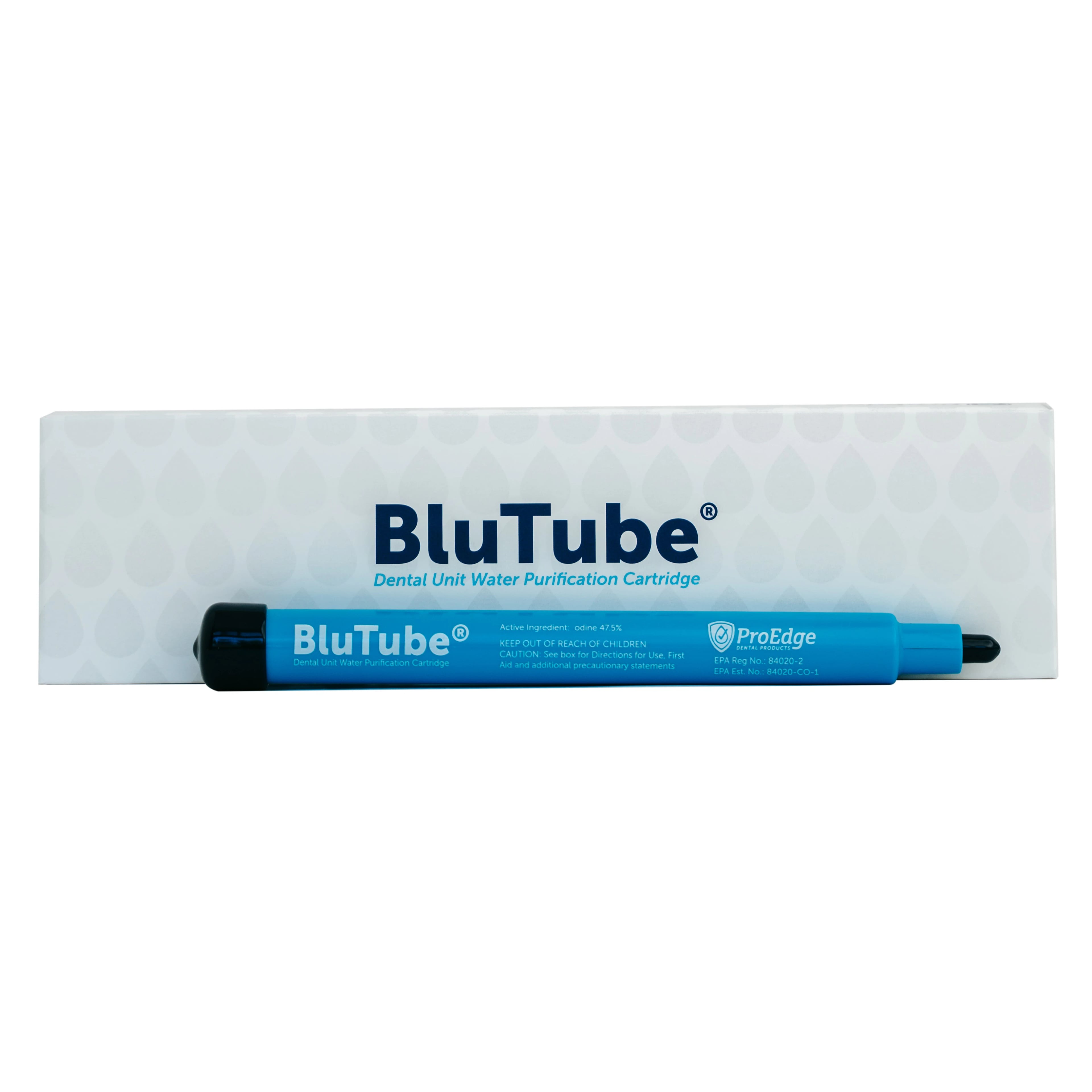 ProEdge Dental BluTube Dental Unit Waterline Purification Cartridge, 6-Month Treatment, Box of 1