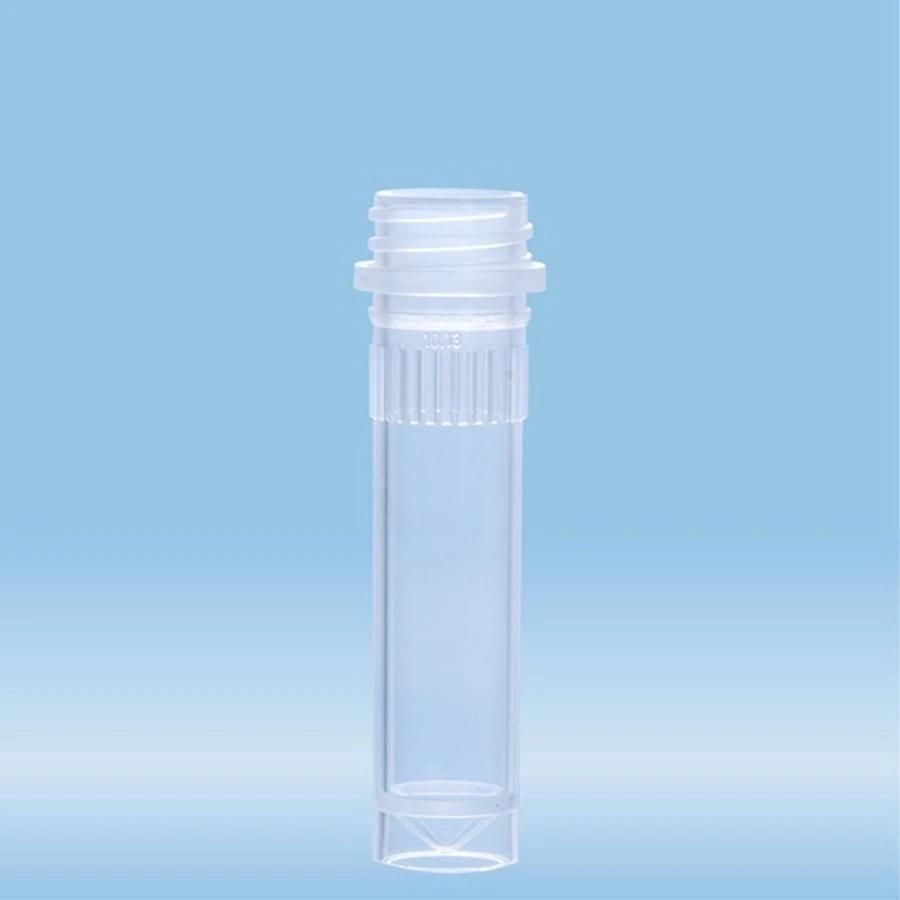 Sarstedt Micro Tube, Polypropylene, 2 mL, 44mm, No Cap, Non-Sterile, 500/Bag