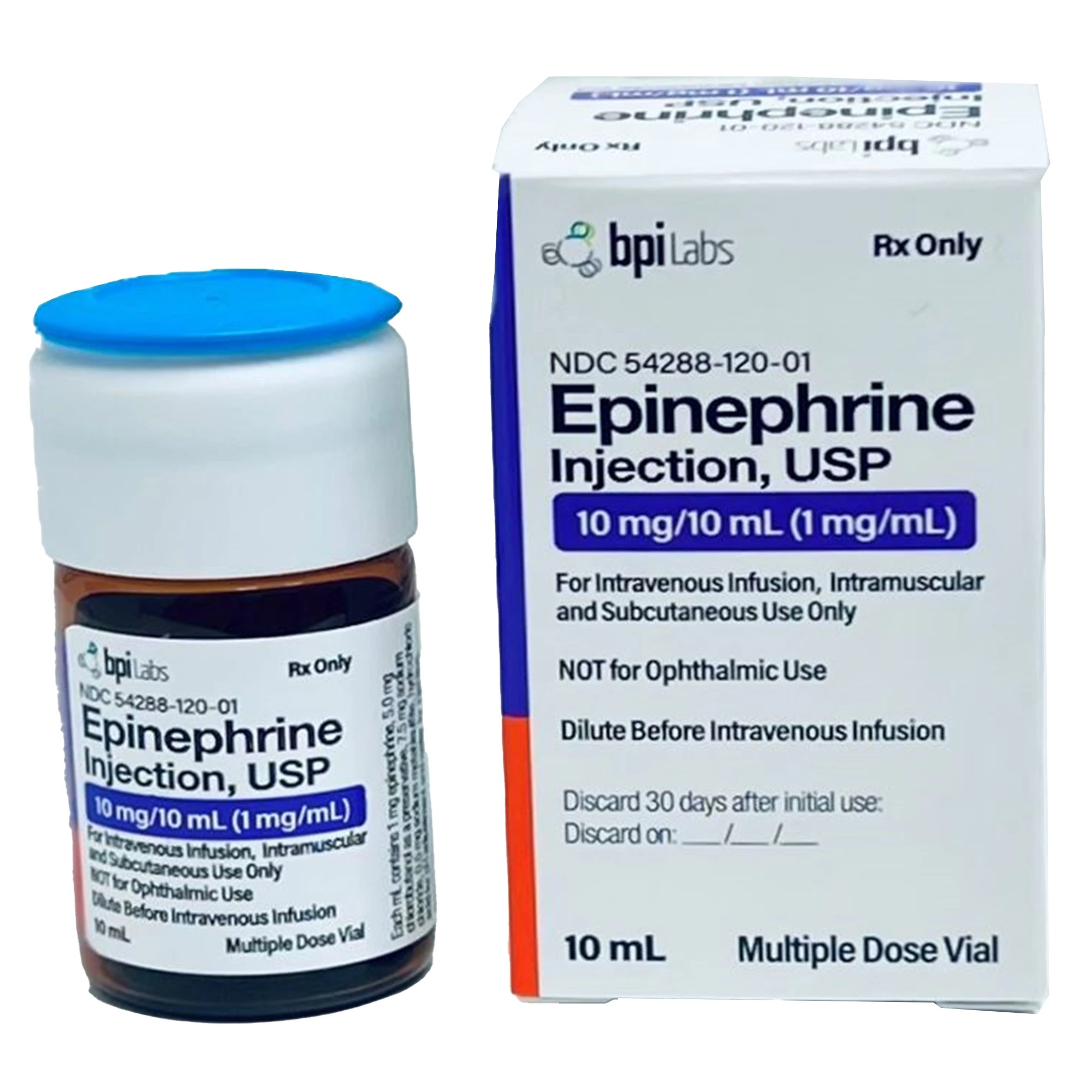 Epinephrine Injection 1mg/mL, 10mL Multi-Dose Vial (BPI Labs LLC)