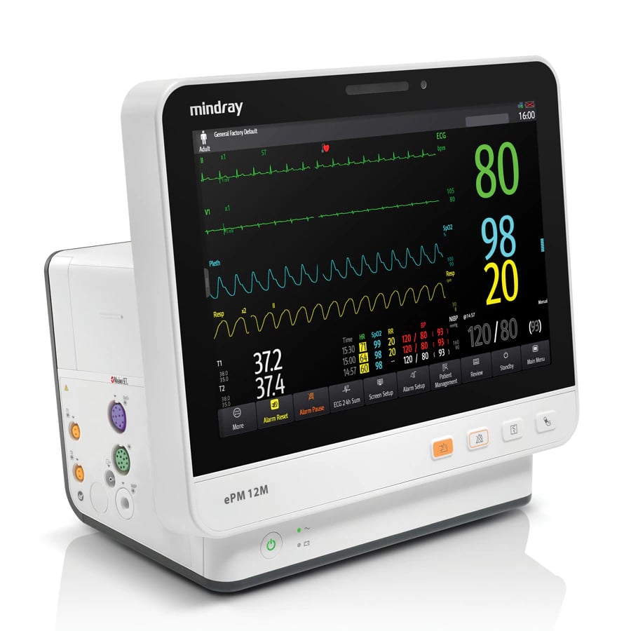 Mindray ePM 12M Patient Monitor with 3/5 Lead ECG