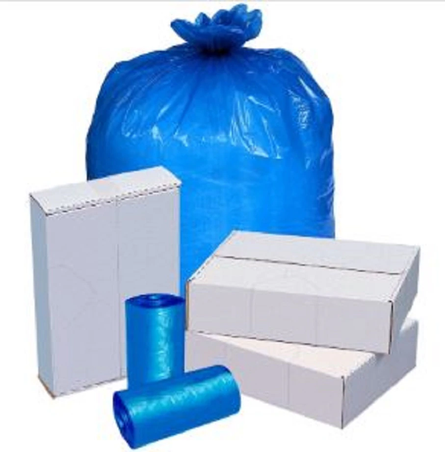 Pitt Plastics Medical Isolation High Density Can Liners, 33 gal, 17 Mic, Blue, 33" x 40", 250/Case