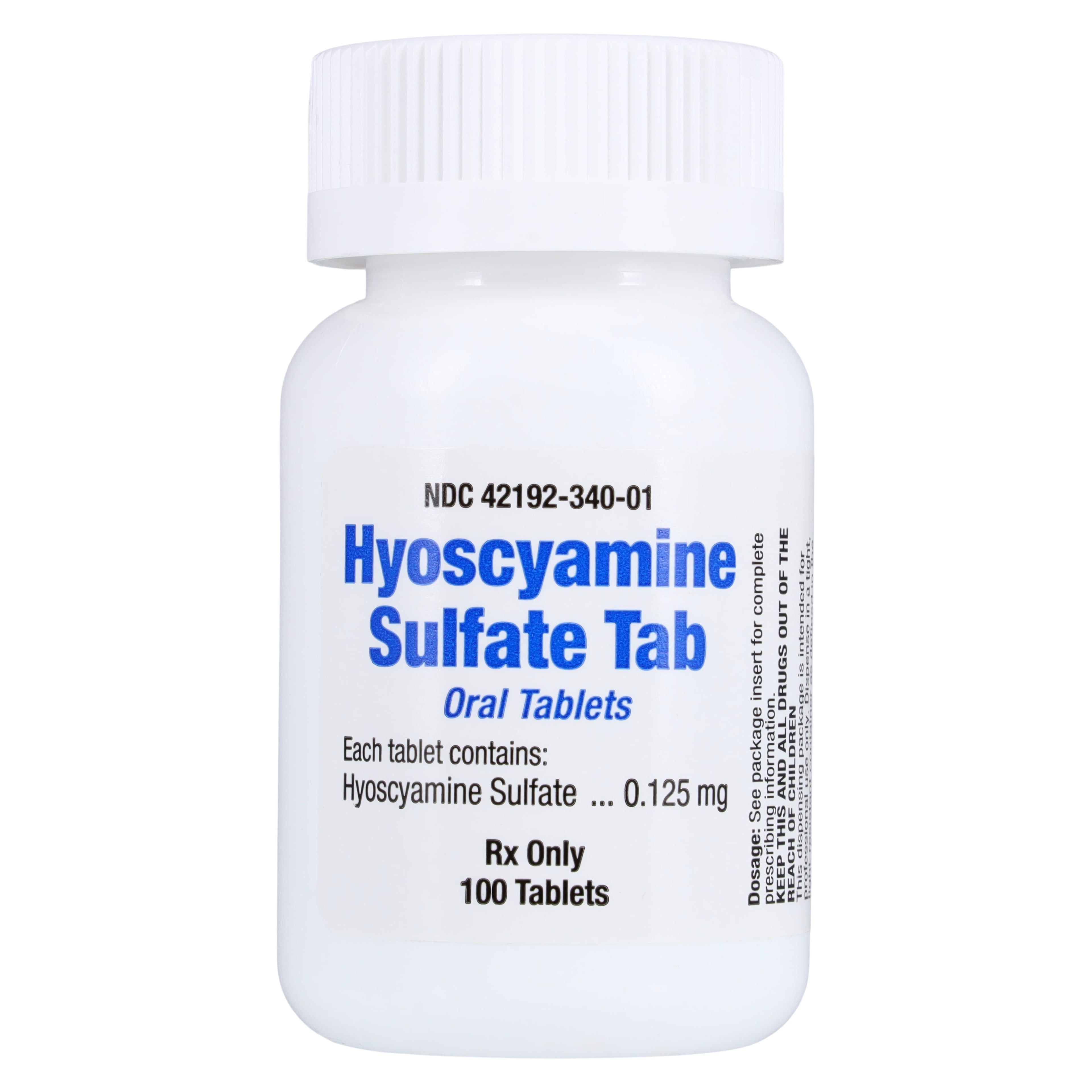 Hyoscyamine Sulfate Tablets, 0.125mg, 100/Bottle