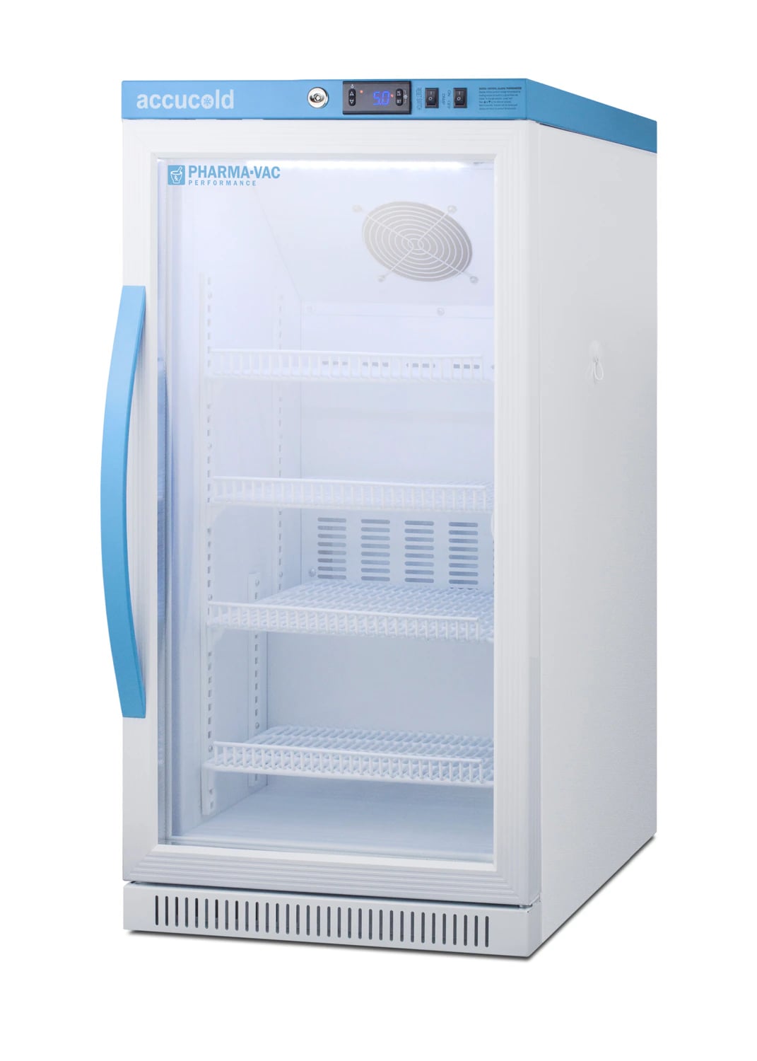 Accucold Performance Series Vaccine Refrigerator, 2.83 Cu Ft, Glass Door, 2-8°C, Built-In