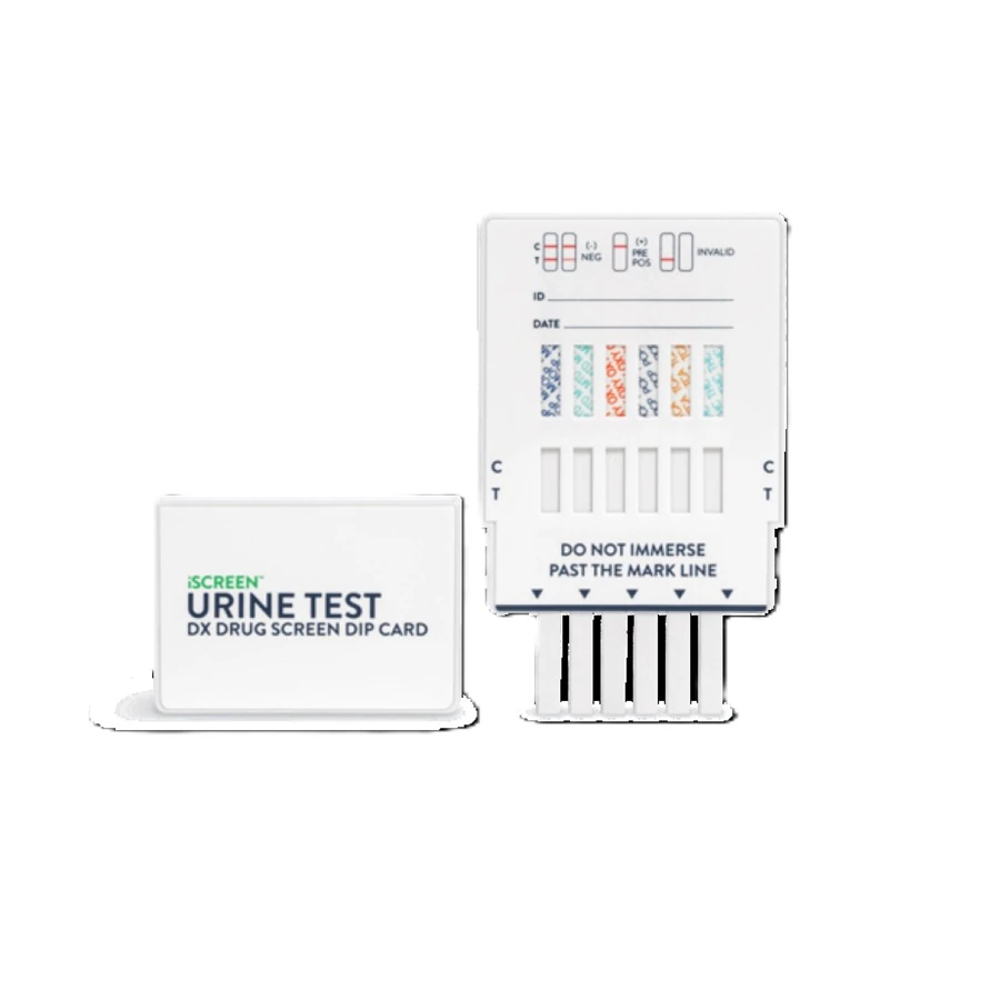 iScreen Dx Urine Dip 12 Panel Drug of Abuse Dipcard, CLIA Waived, 25/Box