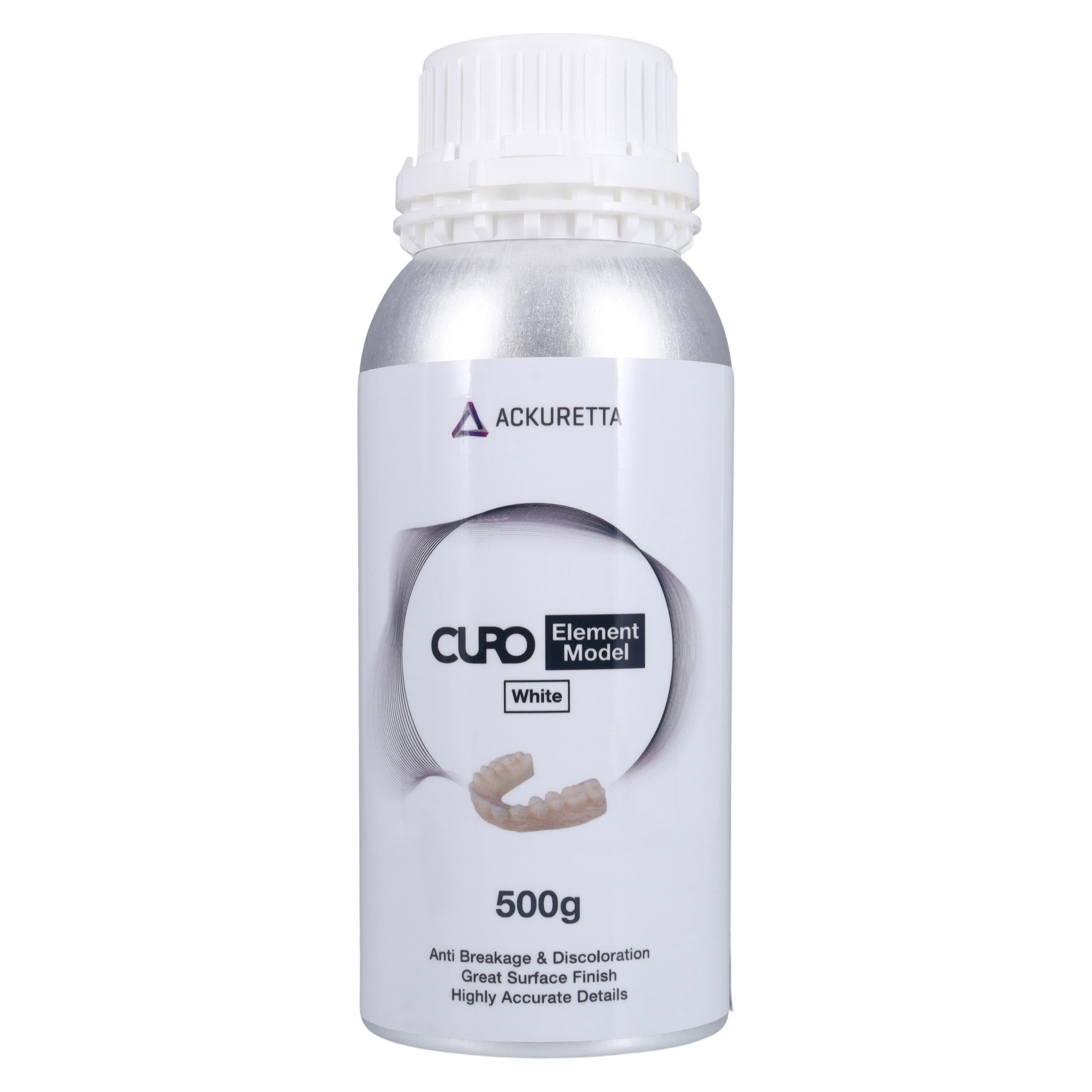 CURO Element Model 3D Resin - White, 500g Bottle