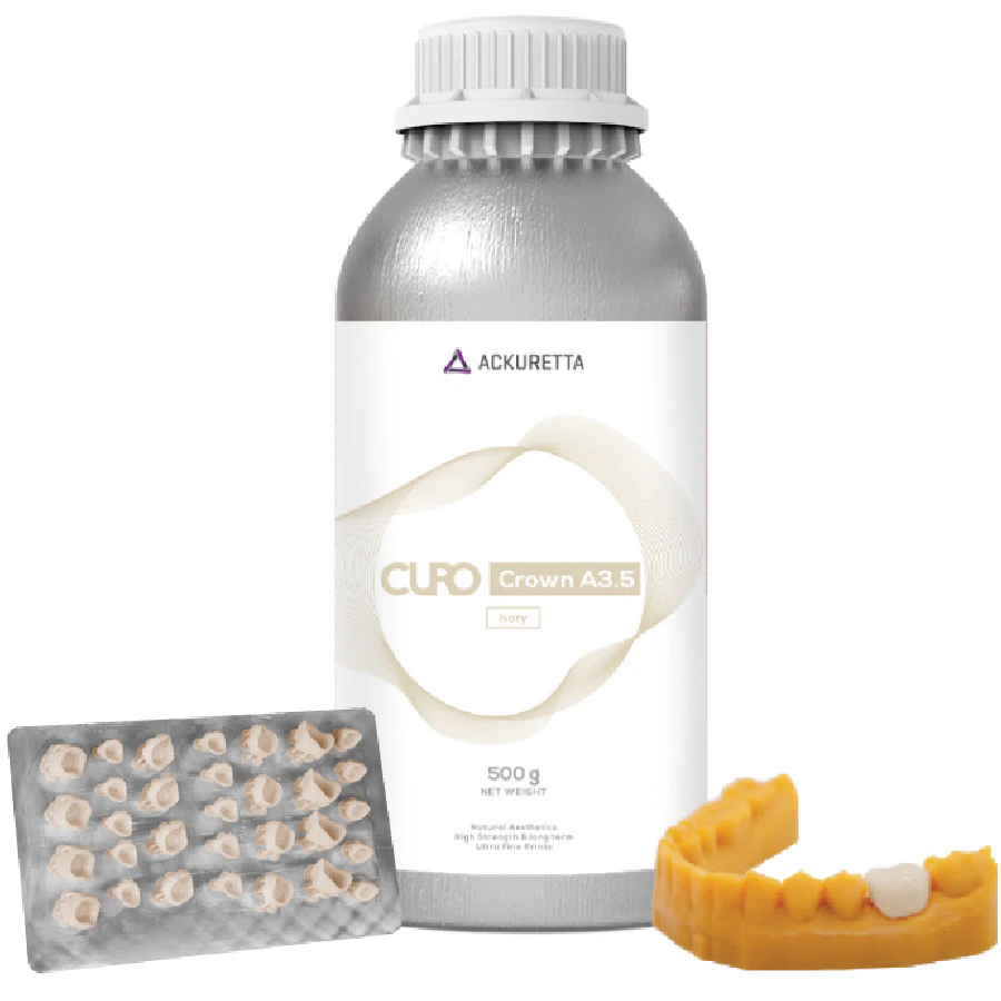 CURO Crown 3D Print Resin A3.5, 500g Bottle