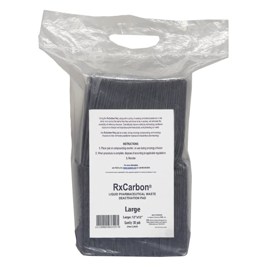 RxCarbon Poly Protection Pad, Absorbent, Disposable, Non-Sterile