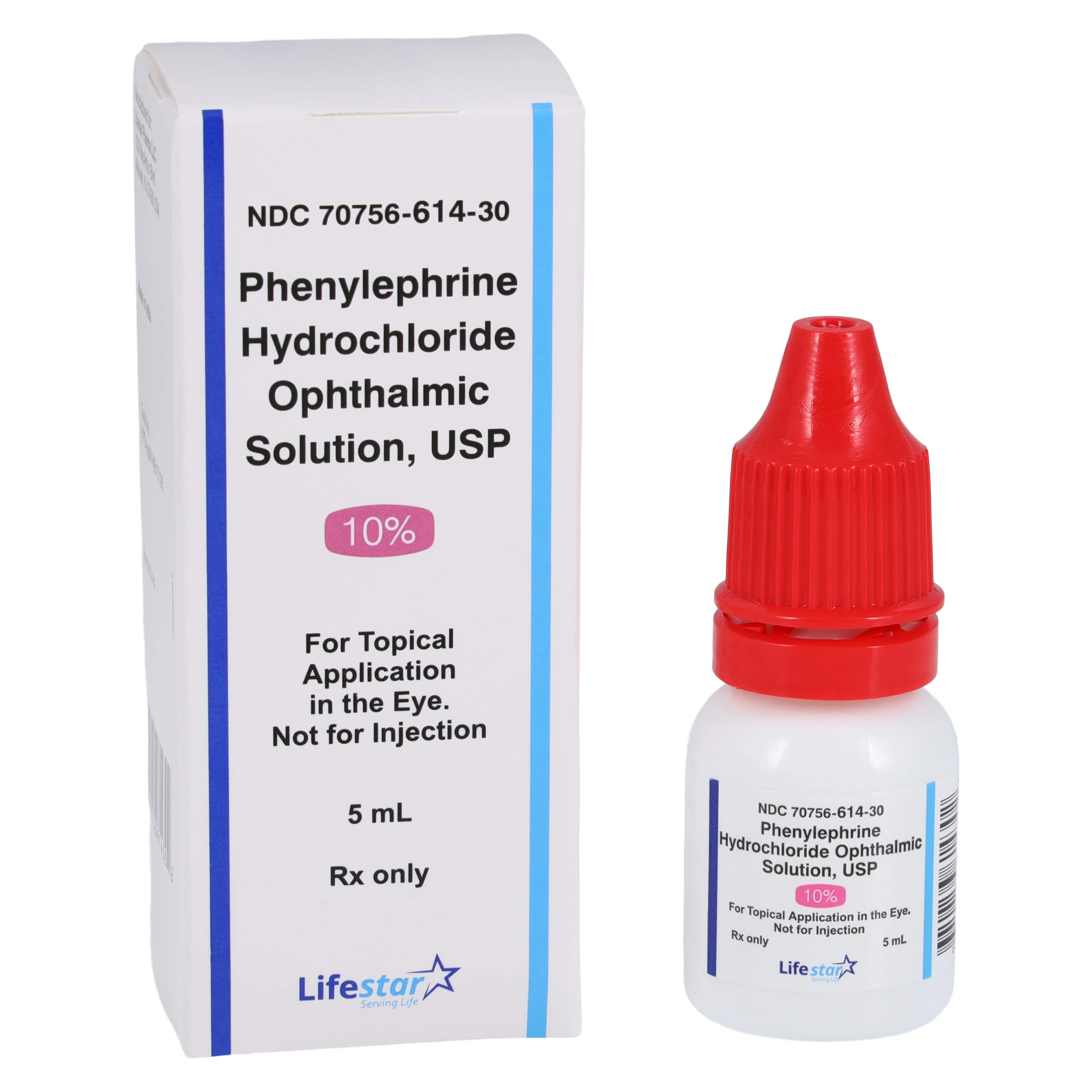 Phenylephrine HCl Ophthalmic Solution 10%, 5 mL Bottle