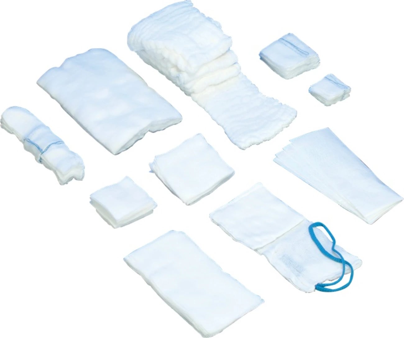DeRoyal X-Ray Detectable Gauze Sponges, 3" x 3", 12-Ply, Sterile