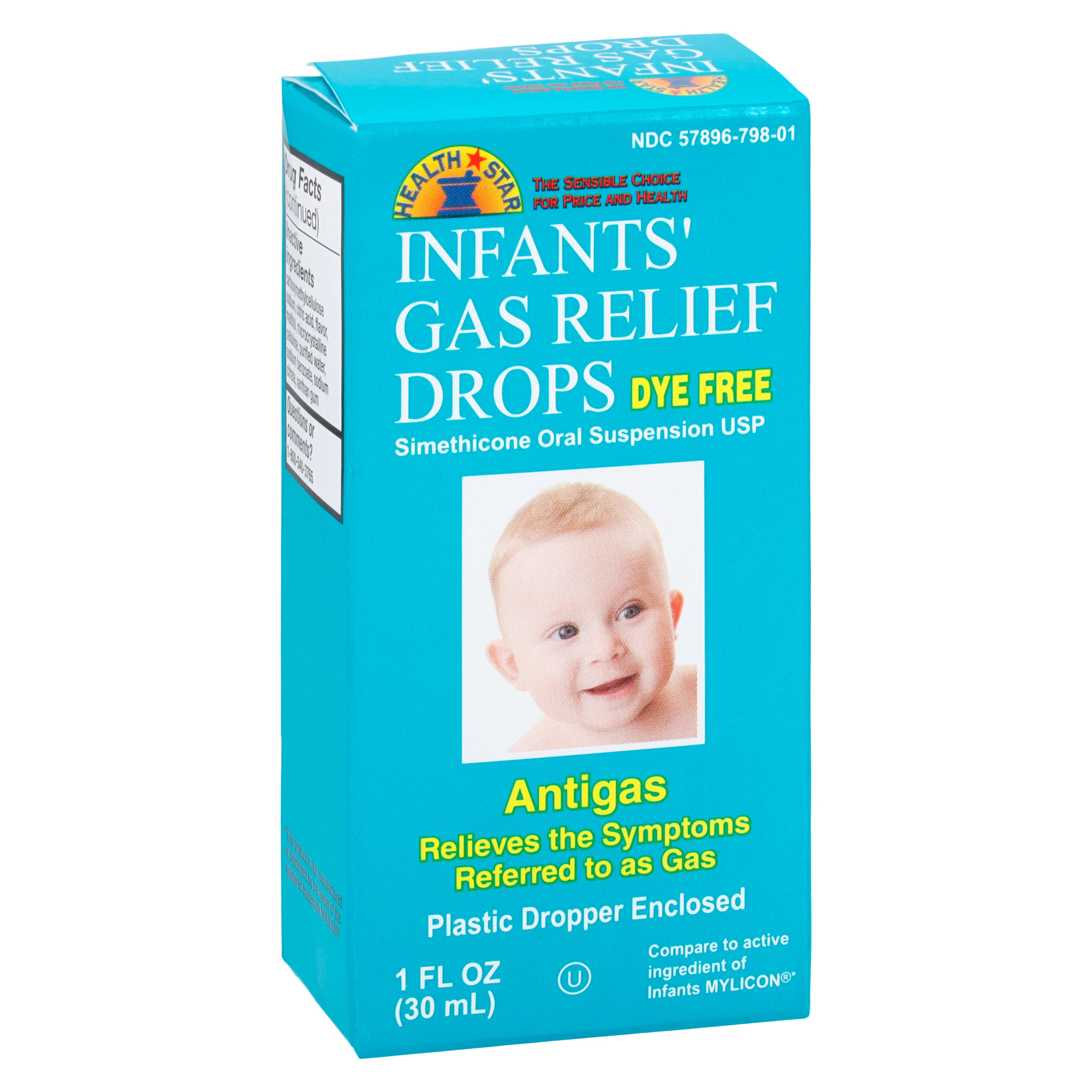 Geri-Care Simethicone Infant Oral Suspension Drops, 40 mg/0.6 mL, 1 oz Bottle