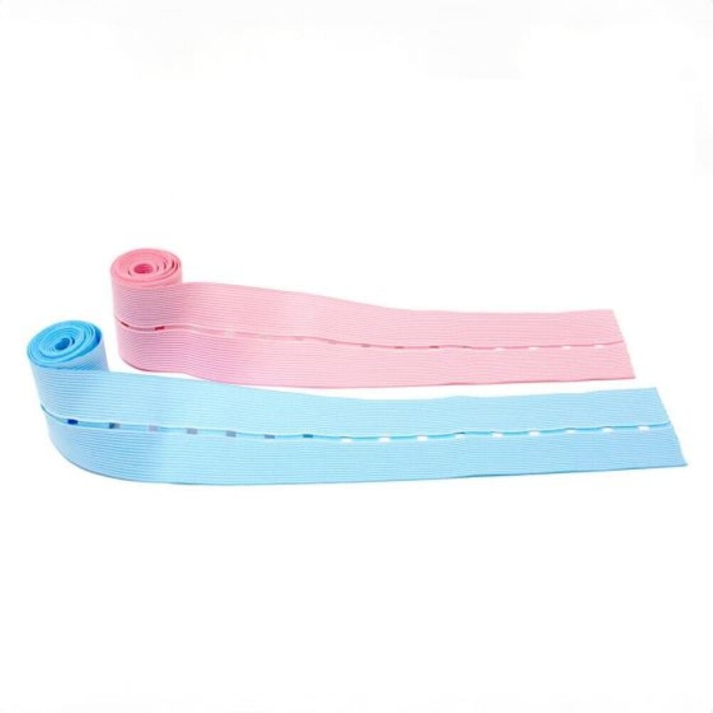 Fetal Monitor Strap with Buttonhole, Pink/Blue, 100/Box