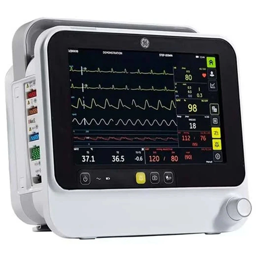 GE Medical Systems Patient Monitor B105V3 with SpO2 and ECG, Each