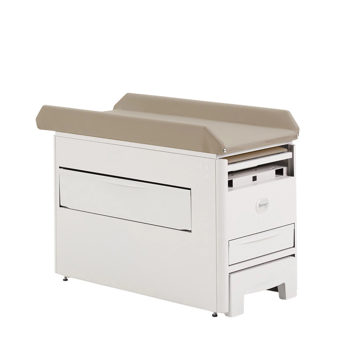 Brewer Versa Pediatric Exam Table, Clamshell Design, 500 lb Capacity