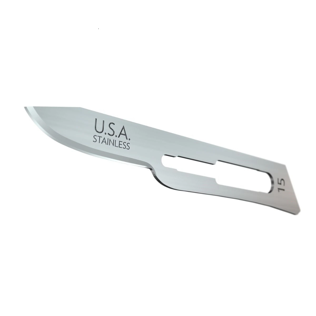 AccuThrive Stainless Steel Sterile Surgical Blade #15, Disposable, 100/Box
