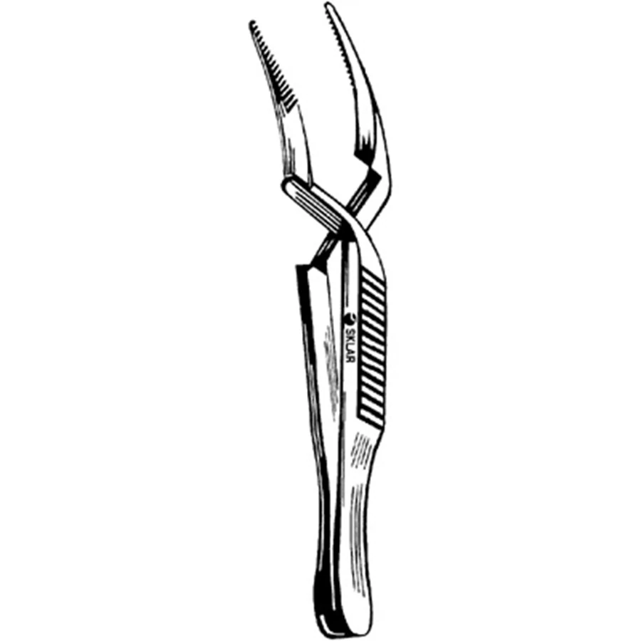 Diethrich Bulldog Clamp, 2", Stainless Steel, Non-Sterile, Reusable, Each