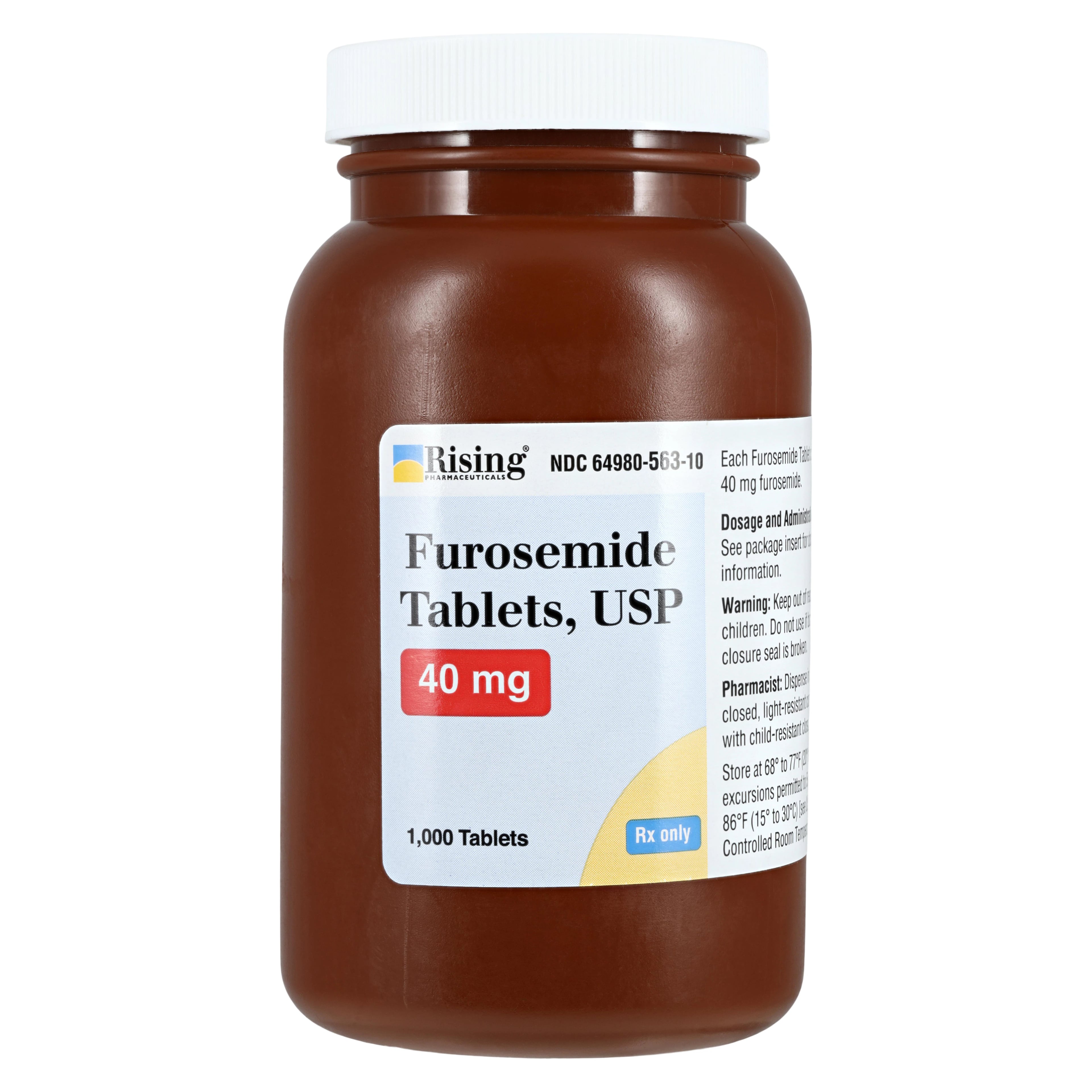Furosemide Tablets, 40mg, 1000/Bottle, Rising Pharmaceuticals