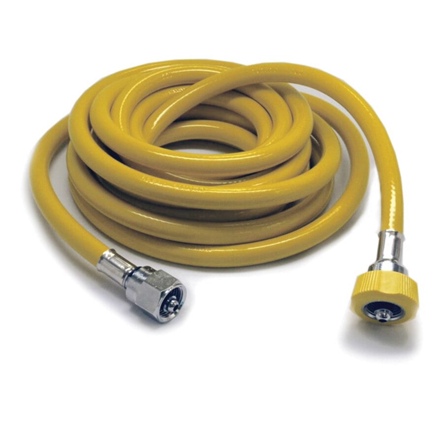 Hose Air Gas Supply, Yellow, 15 ft, Female DISS, Reusable