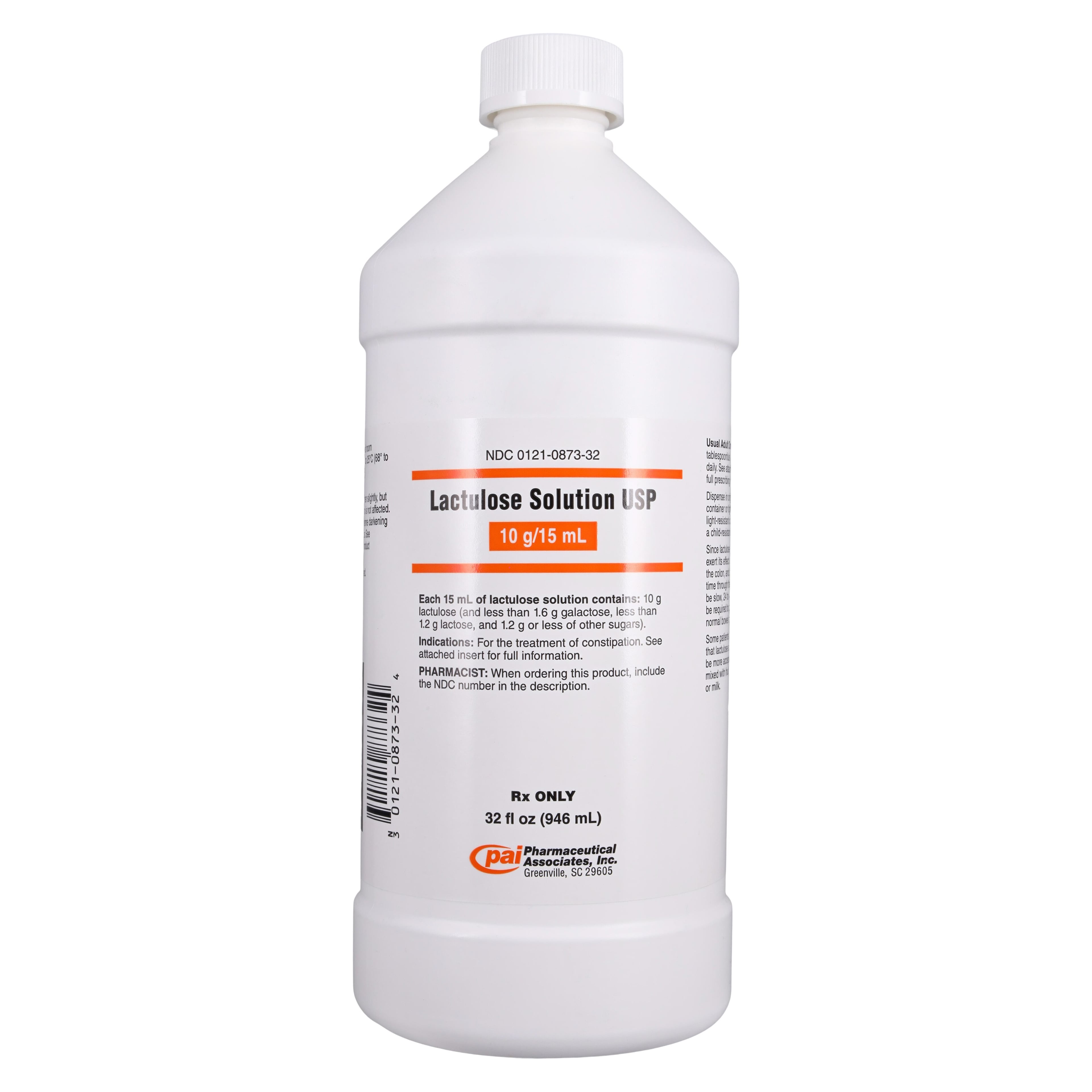 Lactulose Oral Syrup, 10 gm/15 mL, 946 mL Bottle