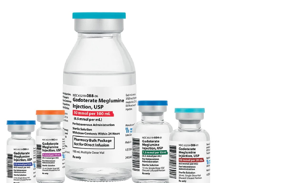 Gadoterate Meglumine Injection 0.5 mmol/mL, Single-Dose Vial, 5 mL, 10/Package