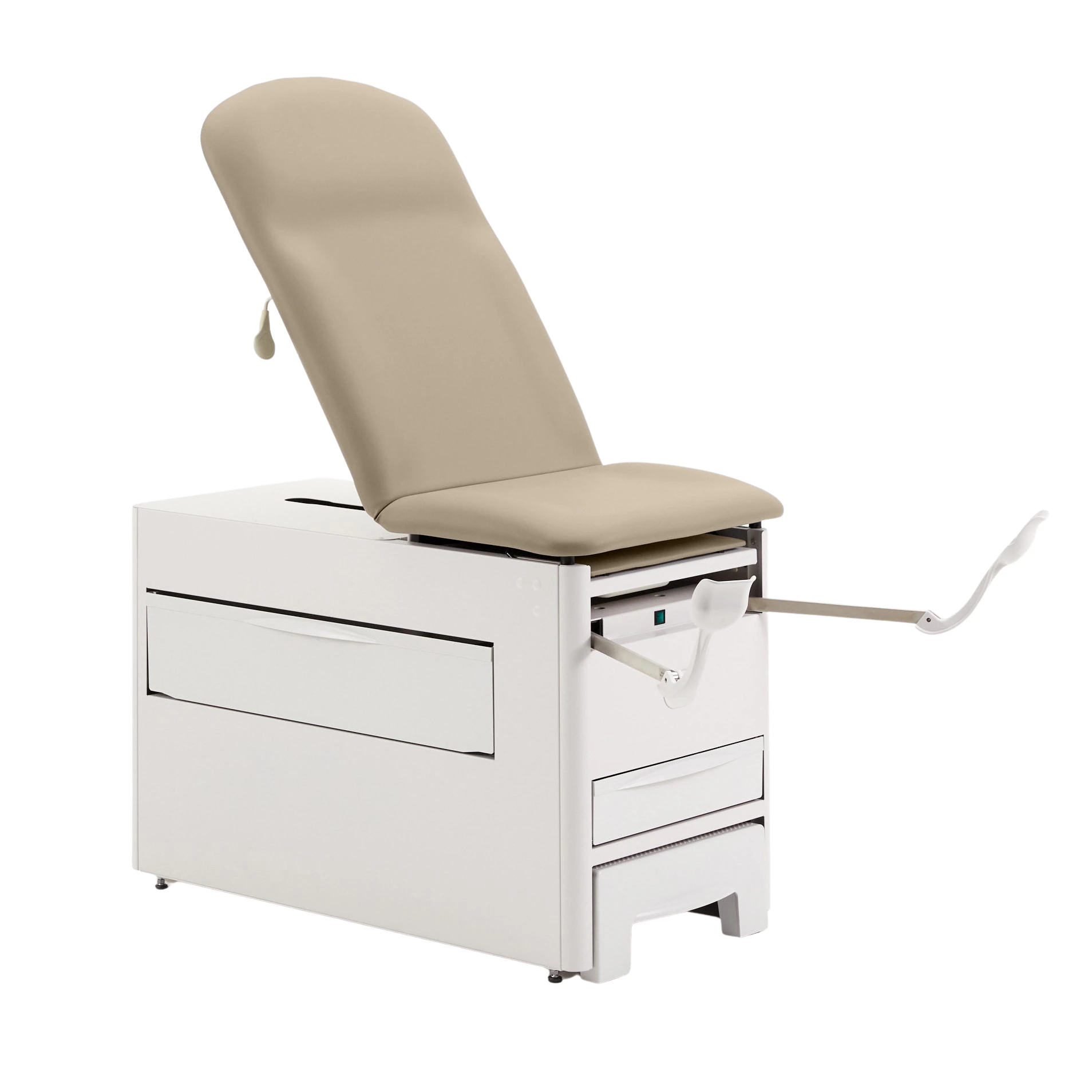 Brewer Versa Exam Table Clamshell 500lb with Strap/Paper Holder
