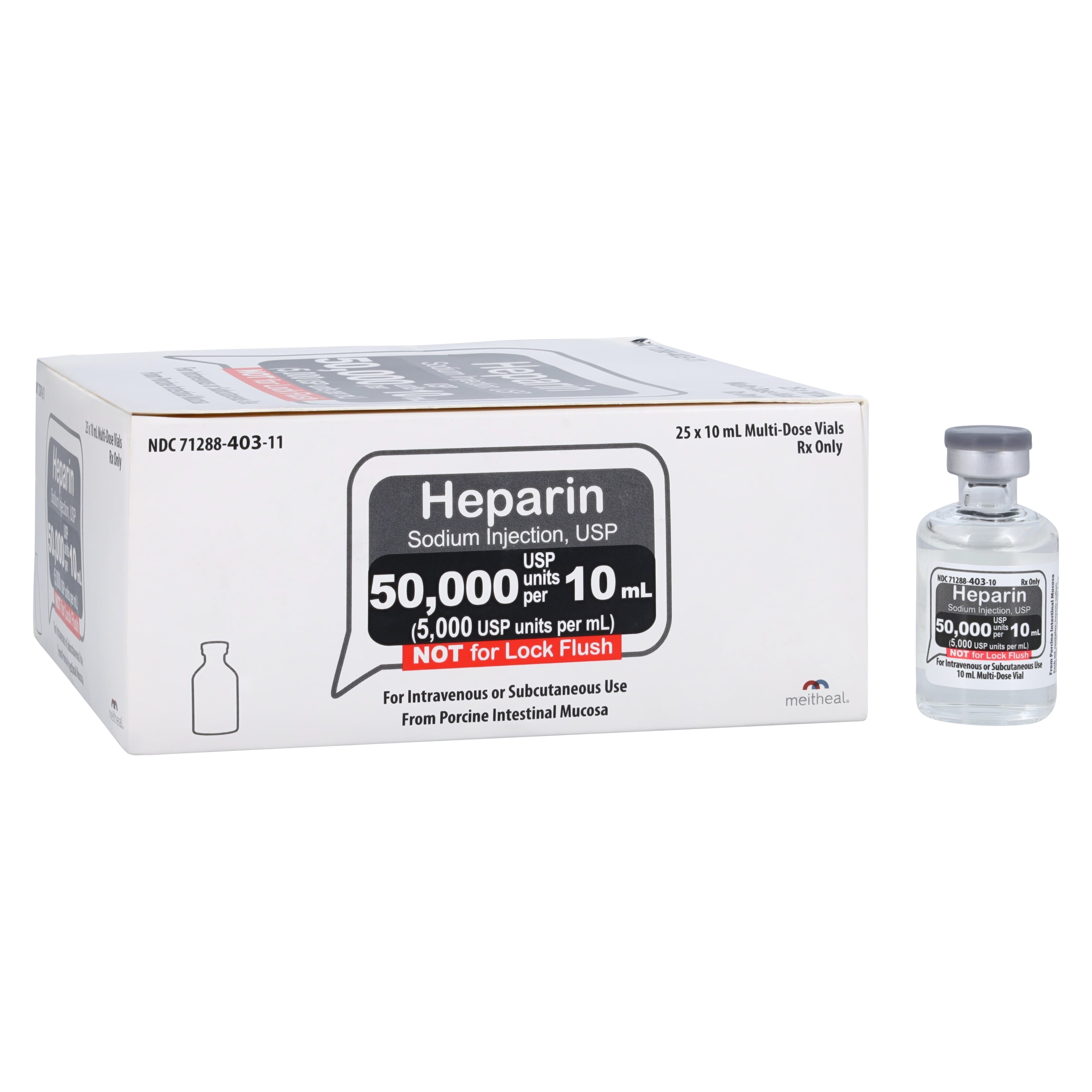 Heparin Sodium (Pork) Injection 5mu/mL MDV 10mL, 25/Package, 01KT0J08F44DDM3CZHTGRKE91X
