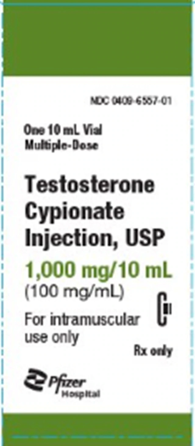 Testosterone Cypionate Injection 100mg/mL MDV 10mL (Pfizer Injectables)