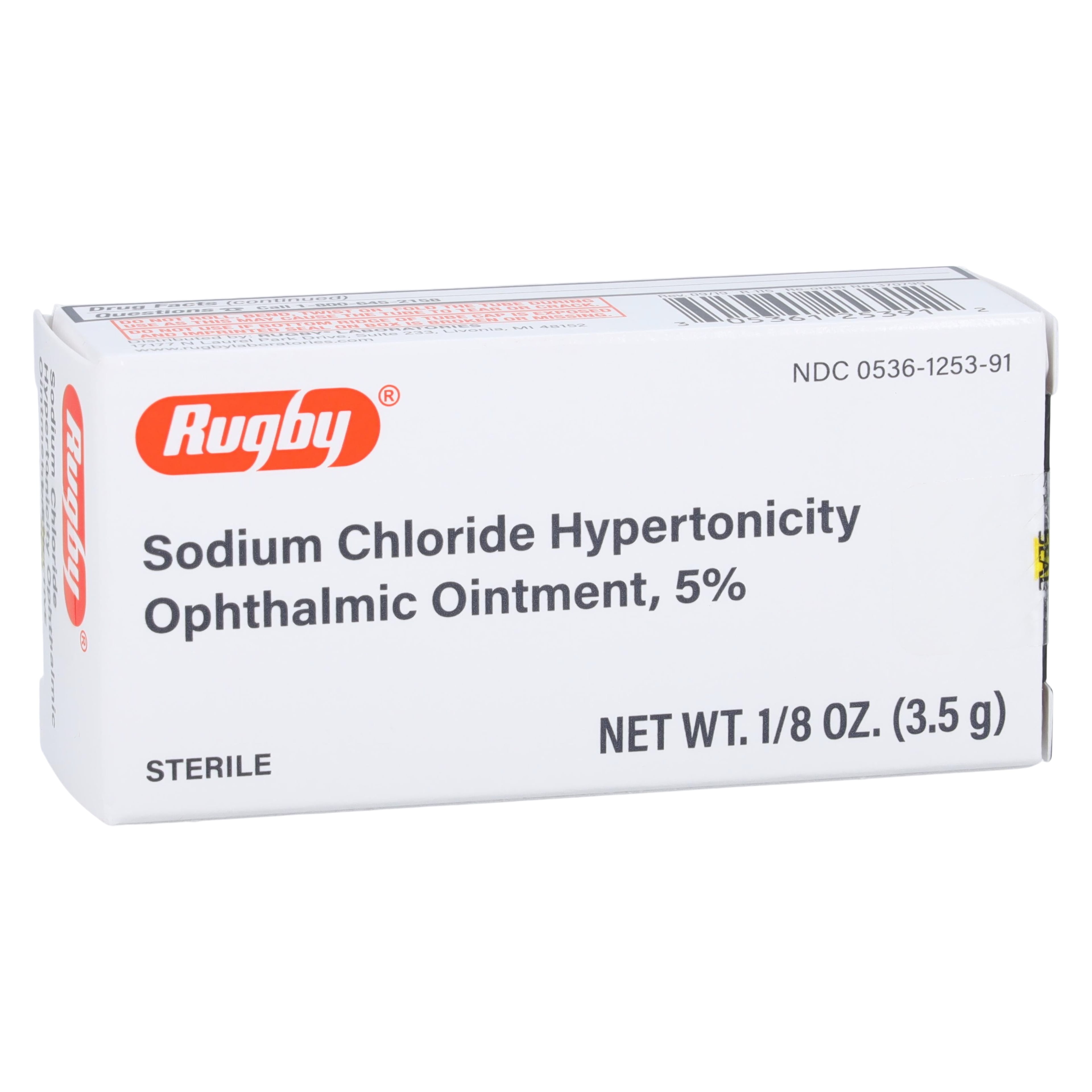 Sodium Chloride Ophthalmic Ointment 5%, 3.5g Tube