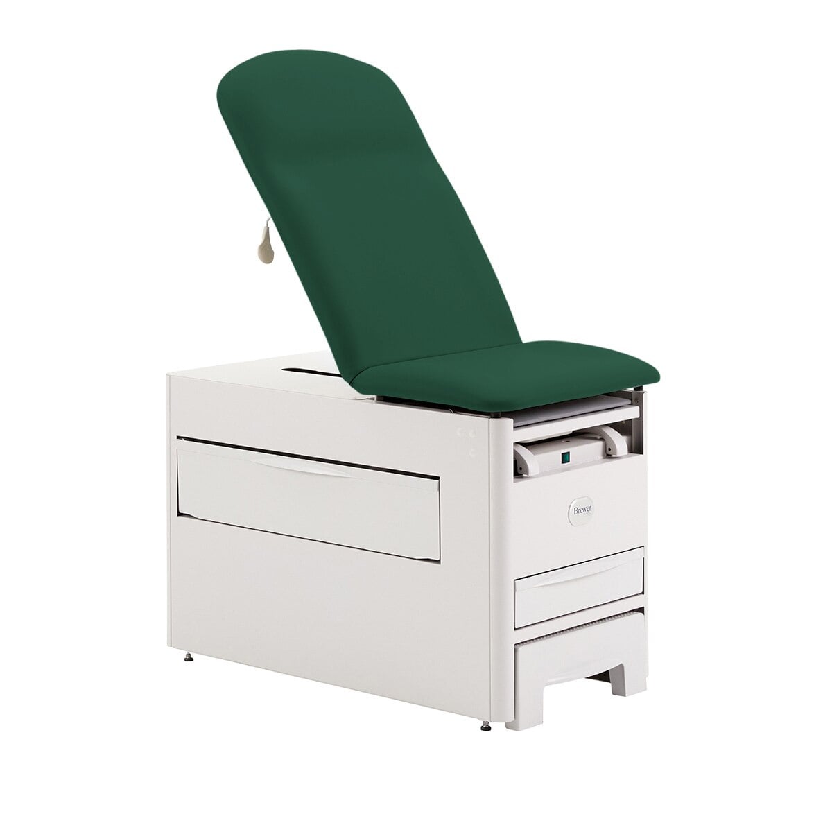 Brewer Versa Exam Table, Upholstered, Pneumatic, Deep Sea, 500 lb Capacity