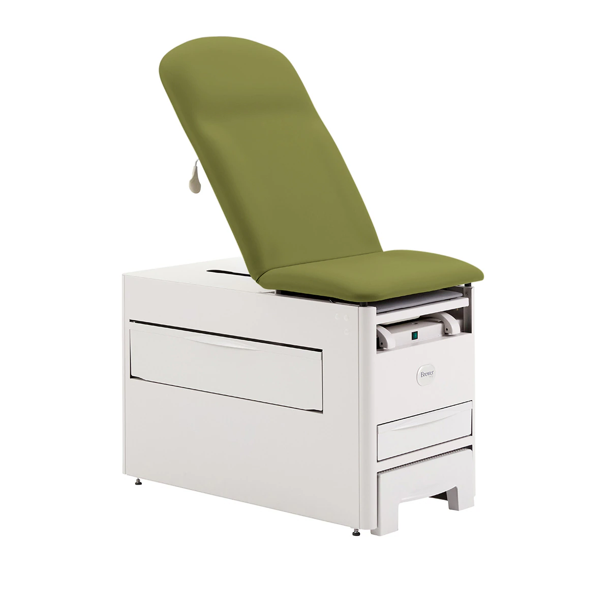 Brewer Versa Exam Table, Pneumatic/Upholstered, Ivy, 500 lb Capacity