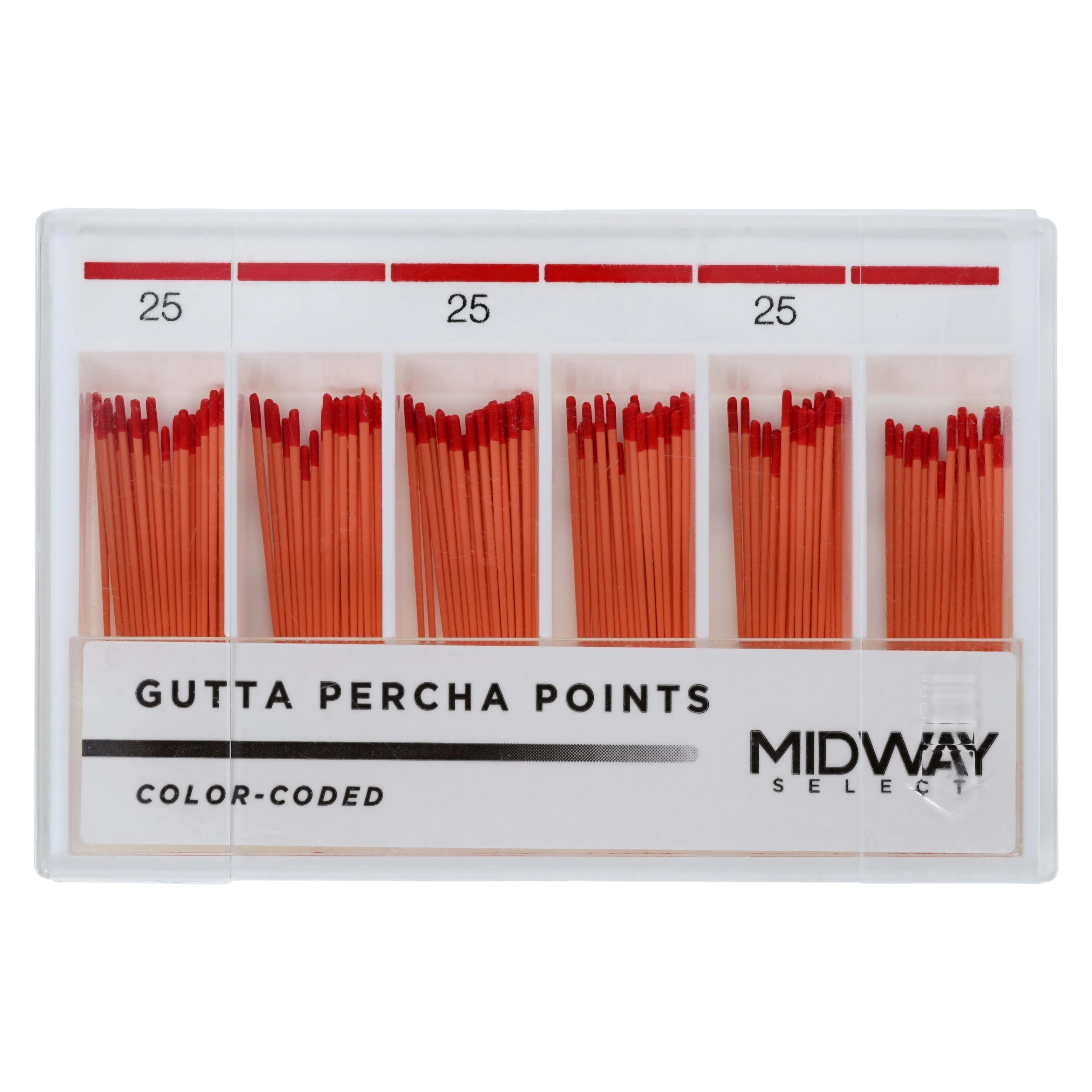 Gutta Percha Points, Taper .02, 120/Package