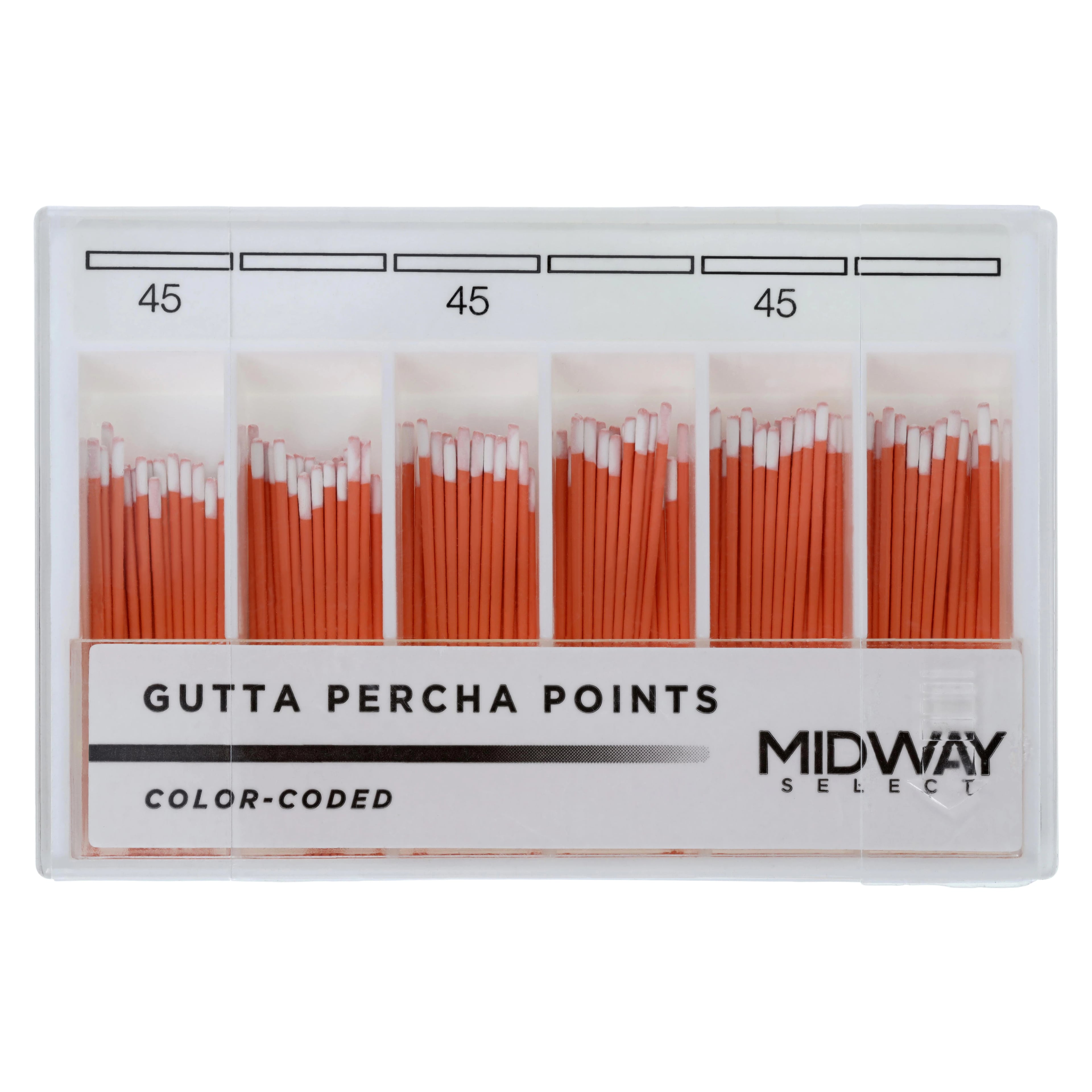 Gutta Percha Points, Taper .02, 120/Package