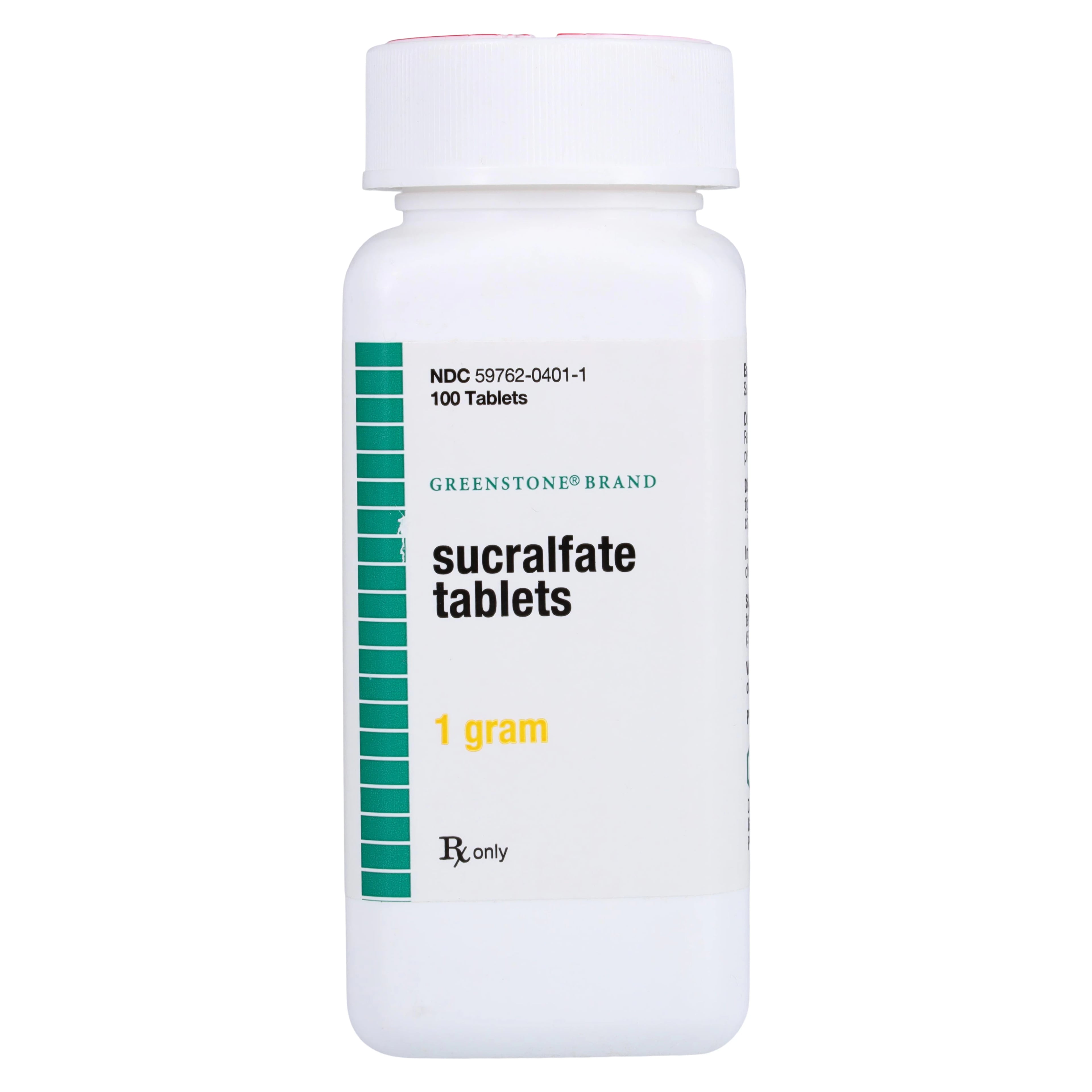 Sucralfate Tablets 1g, 100 Count Bottle (Greenstone Limited)