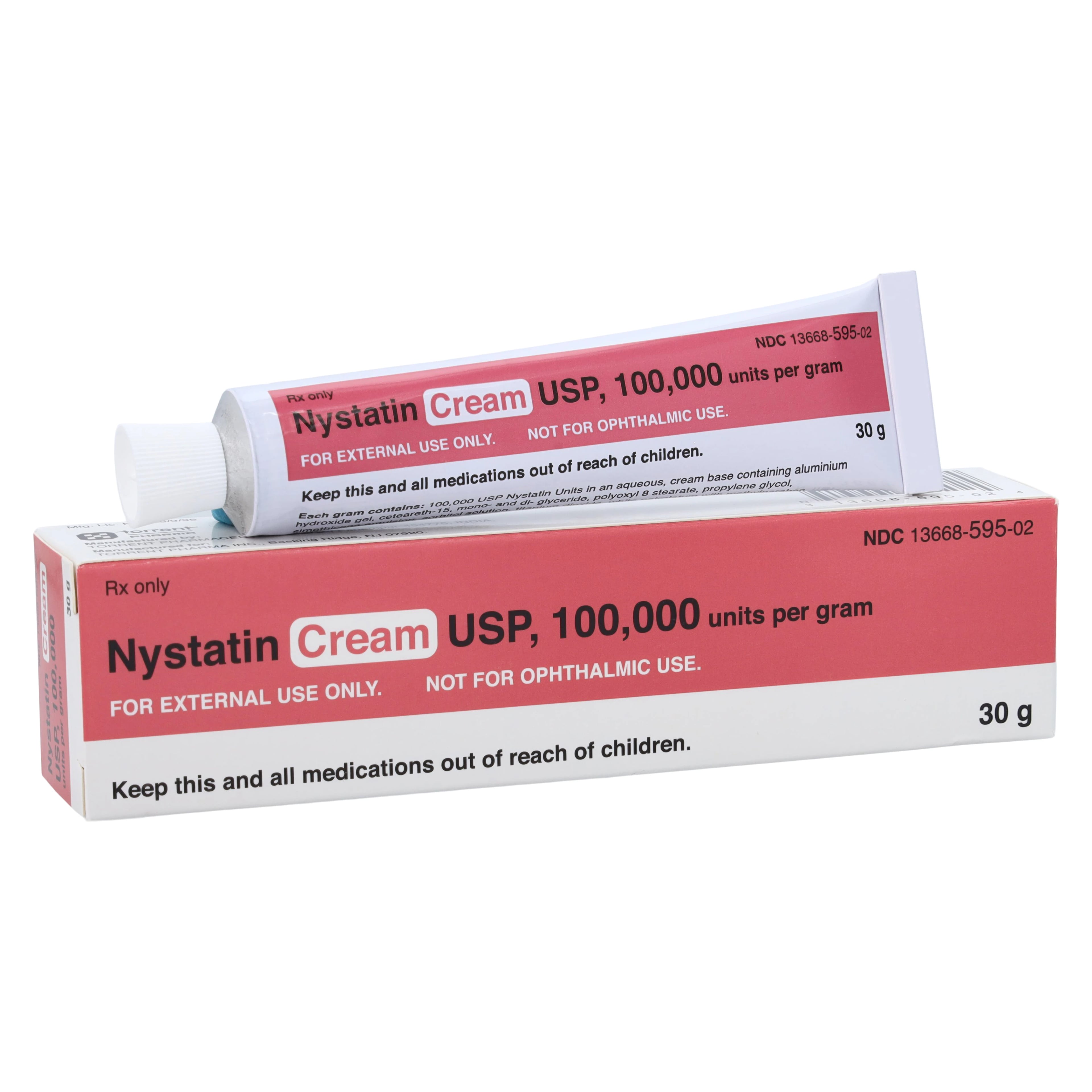 Nystatin Cream, Topical, 100MU, 30g Tube