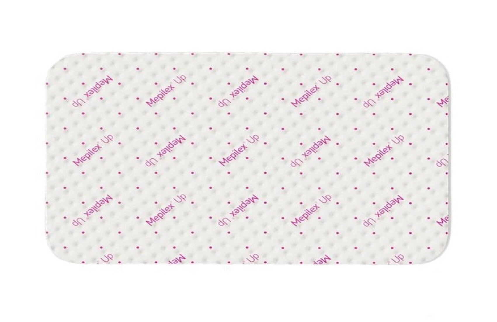 Mepilex Up Foam Non-Bordered Dressing, 4" x 8", Moderate to Heavy Exudate, Sterile