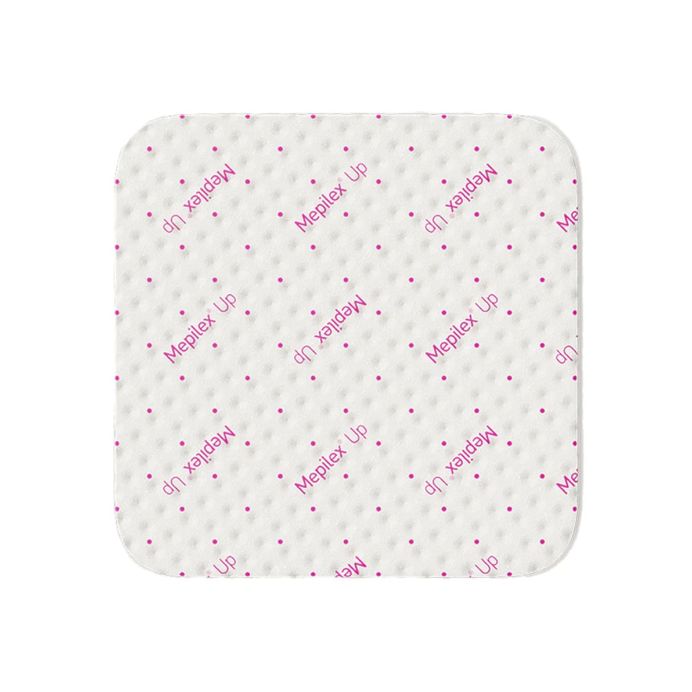 Mepilex Up Foam Dressing, Non-Bordered, 6x6 inch, Moderate to Heavy Exudate