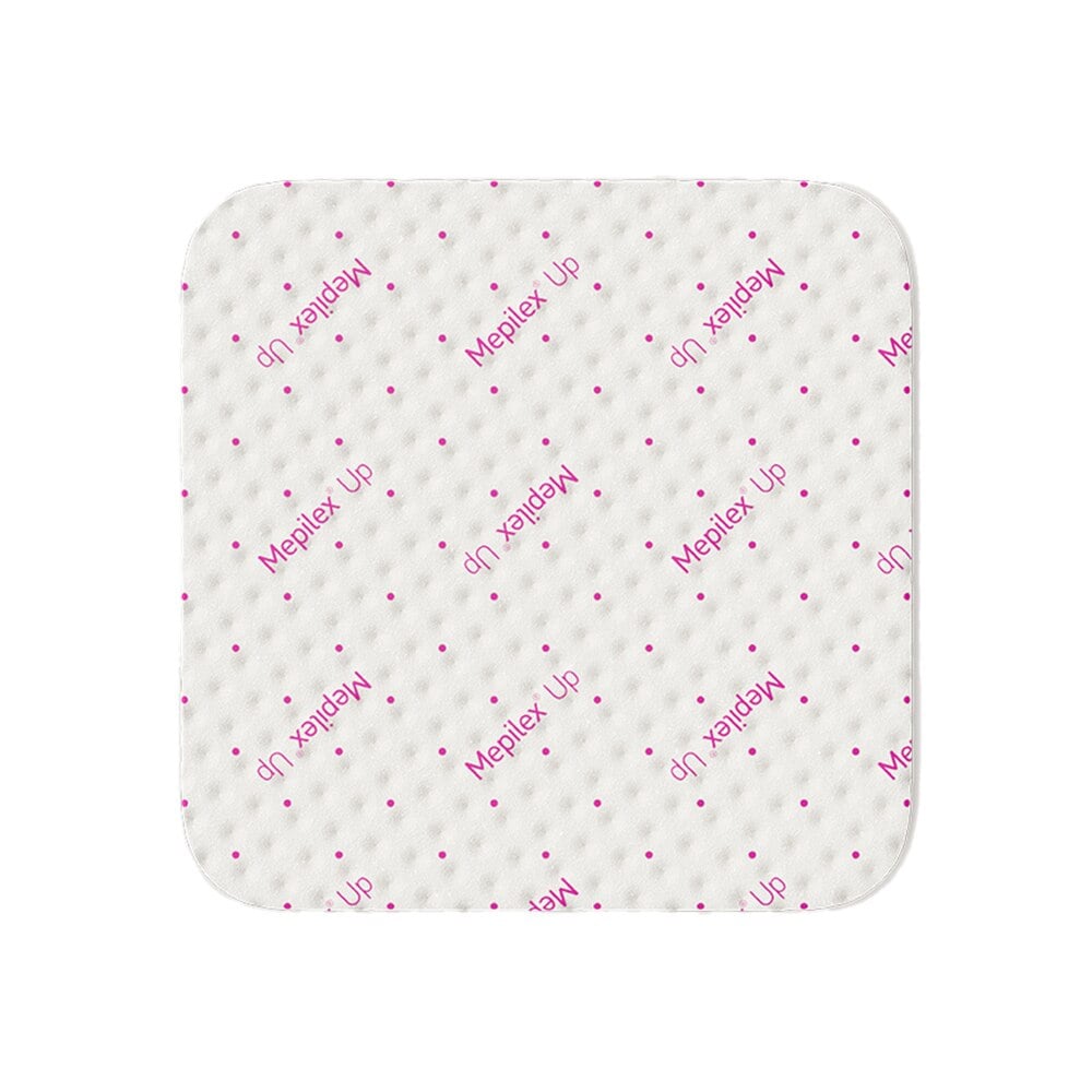 Mepilex Up Foam Non-Bordered Dressing, 8x8 inch, Moderate to Heavy Exudate, 1 Each
