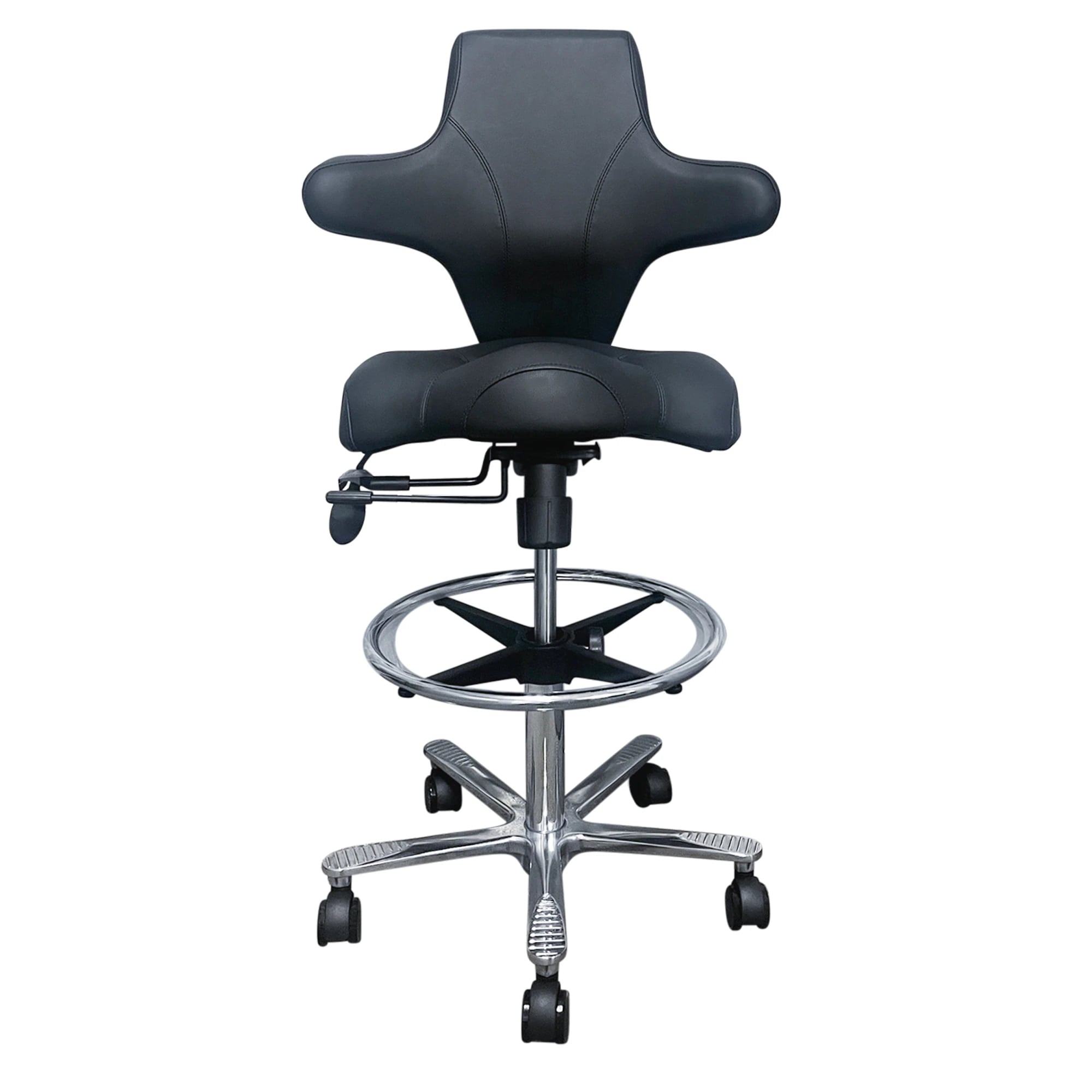 Brandt Sonography Stool with 5-Caster Base, Black