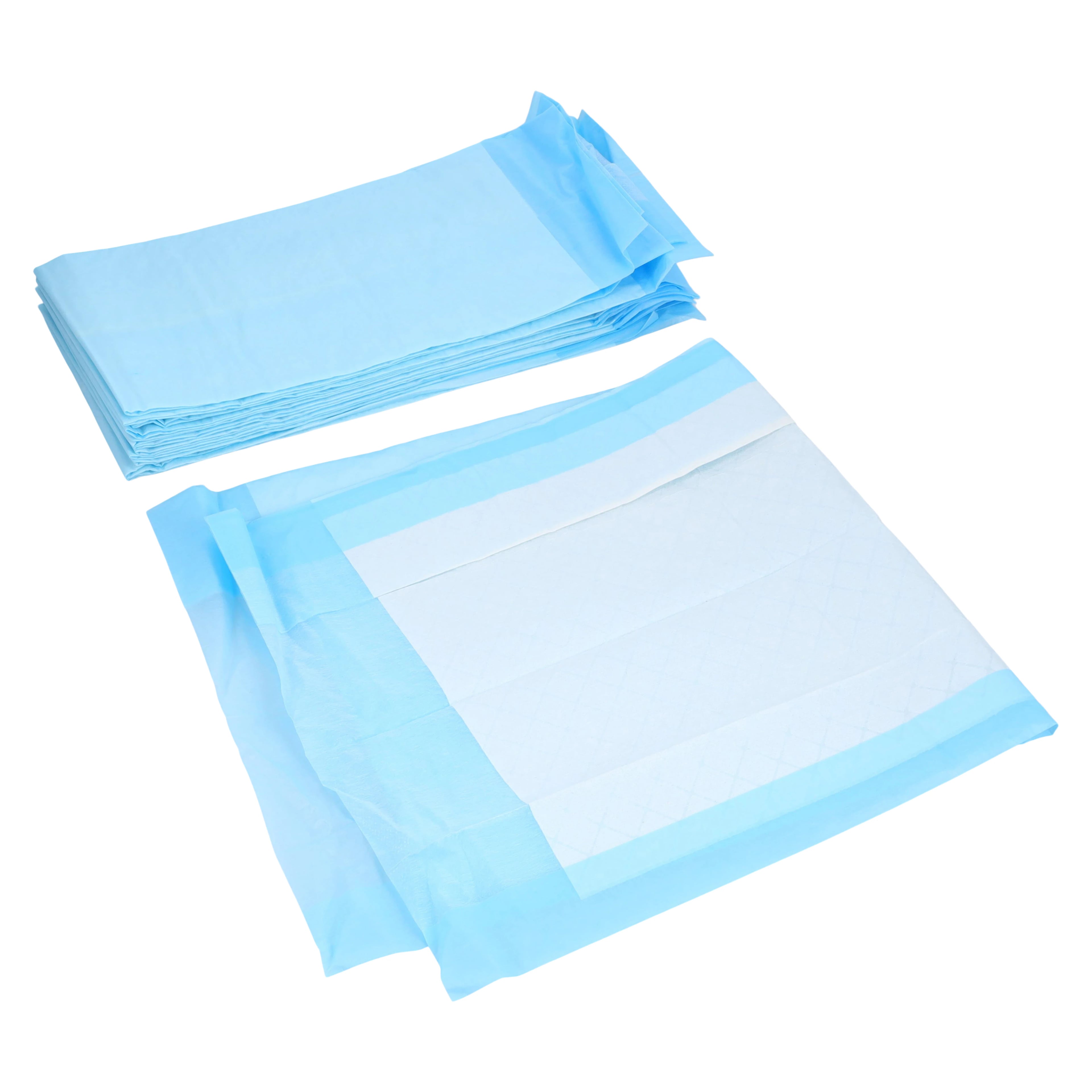 Medline ProtectionPlus Incontinence Underpad, Light Absorbency, 17" x 24", Blue Backsheet, 300/Case