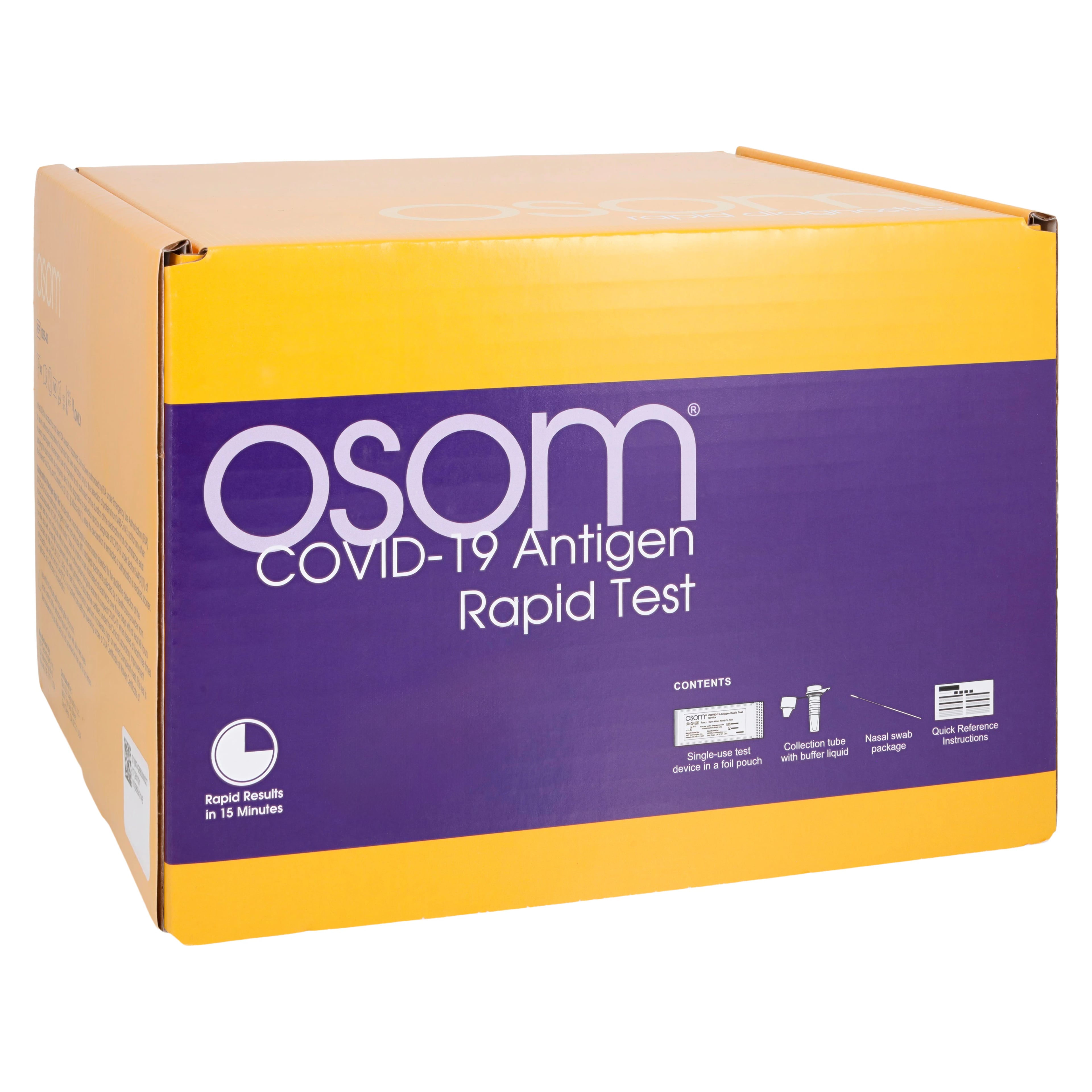 OSOM COVID-19 Antigen Test Kit, CLIA Waived, 40 Tests/Box