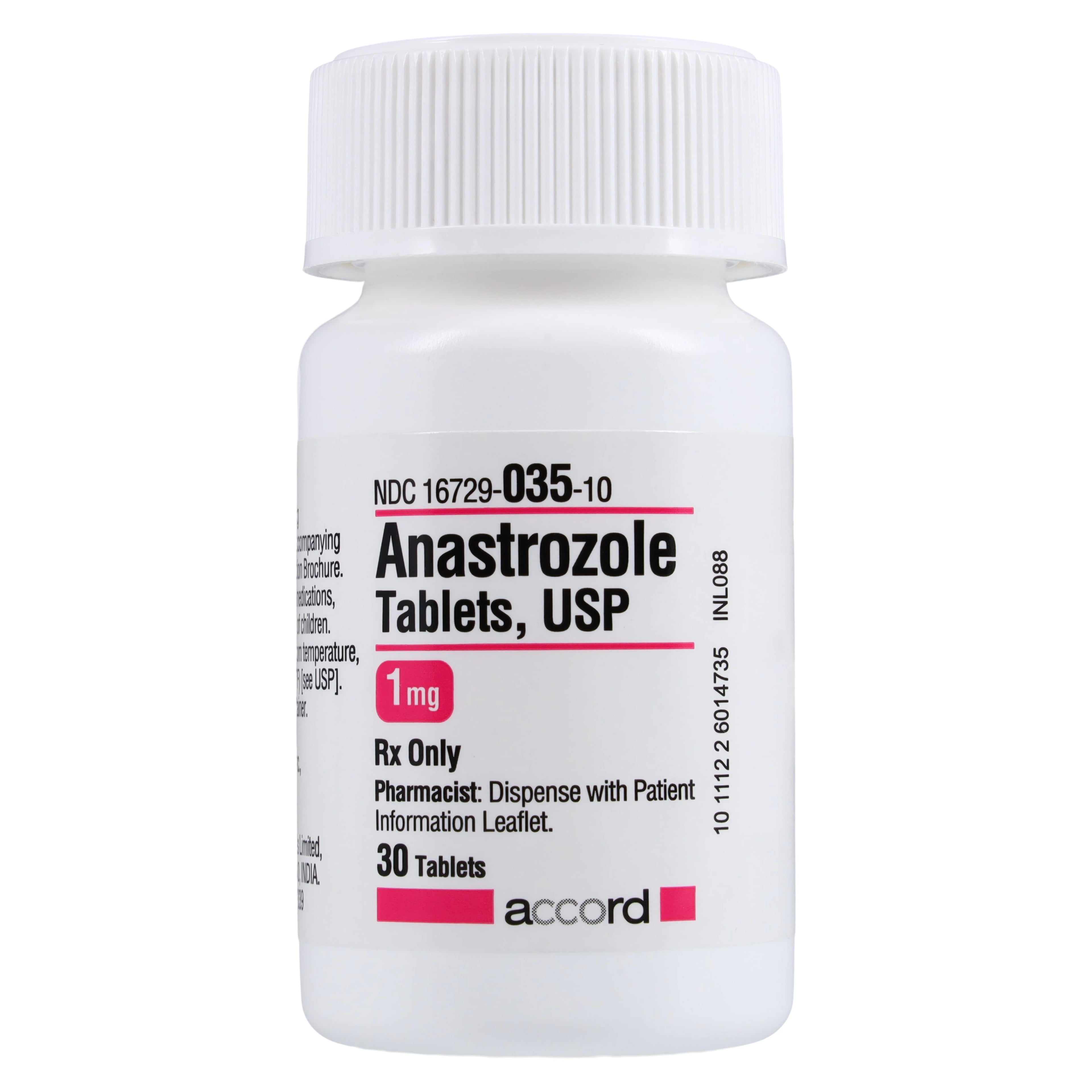 Anastrozole Tablets, 1mg, 30/Bottle, Accord Healthcare Inc
