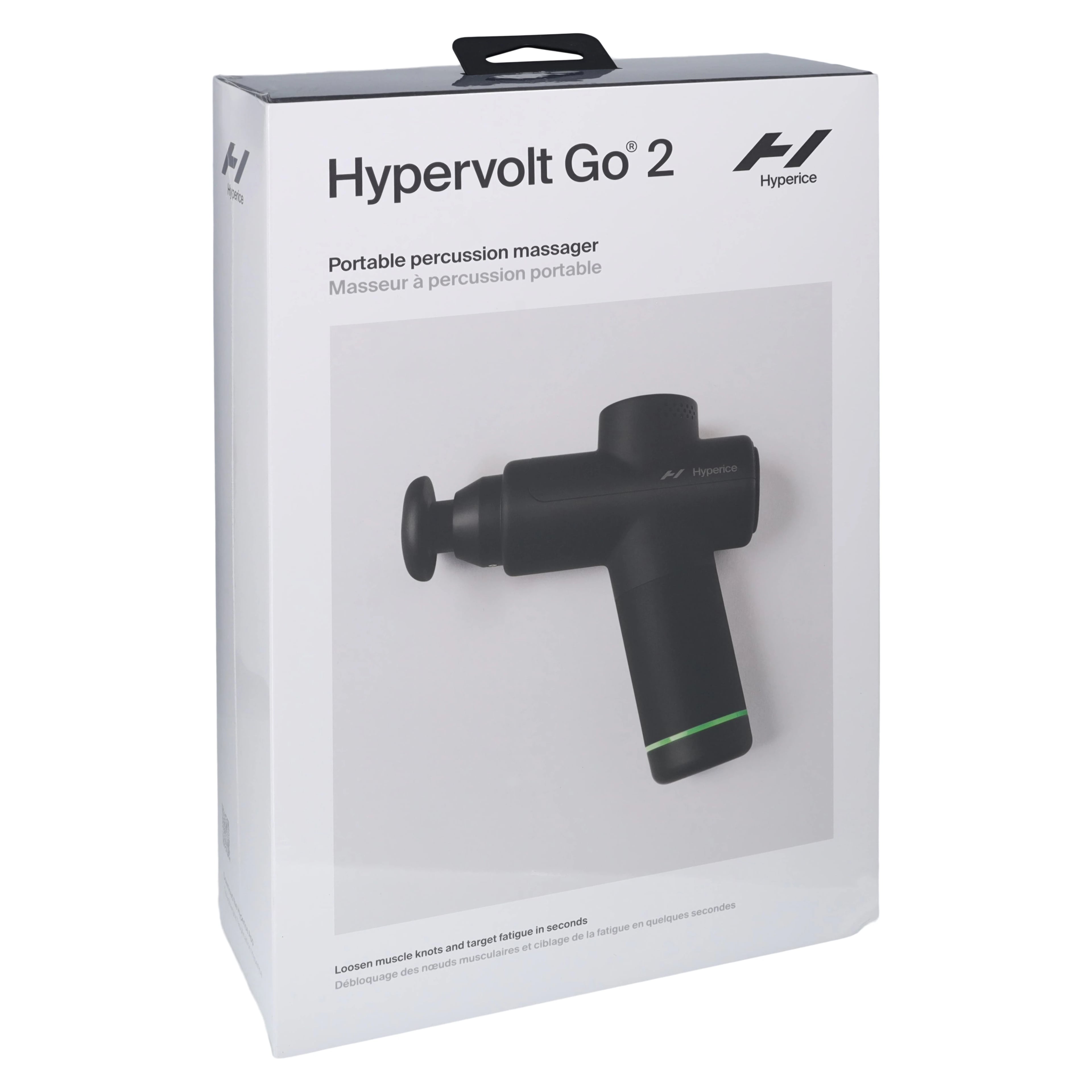 Hyperice Hypervolt Go 2 Percussion Massager, Matte Black