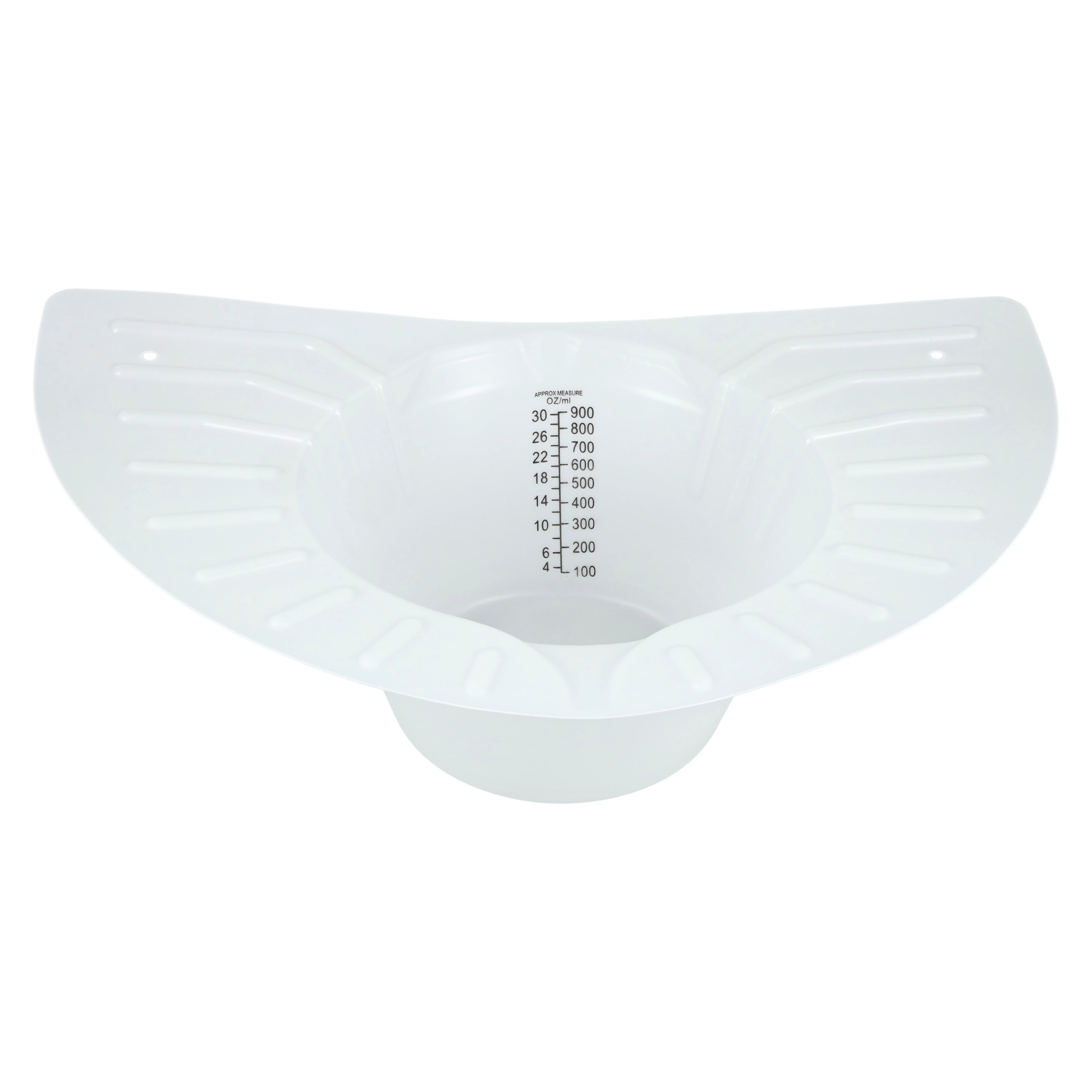 Medline Specimen Collection Pan, 900 mL, Translucent Plastic with Black Graduations, 100/Case