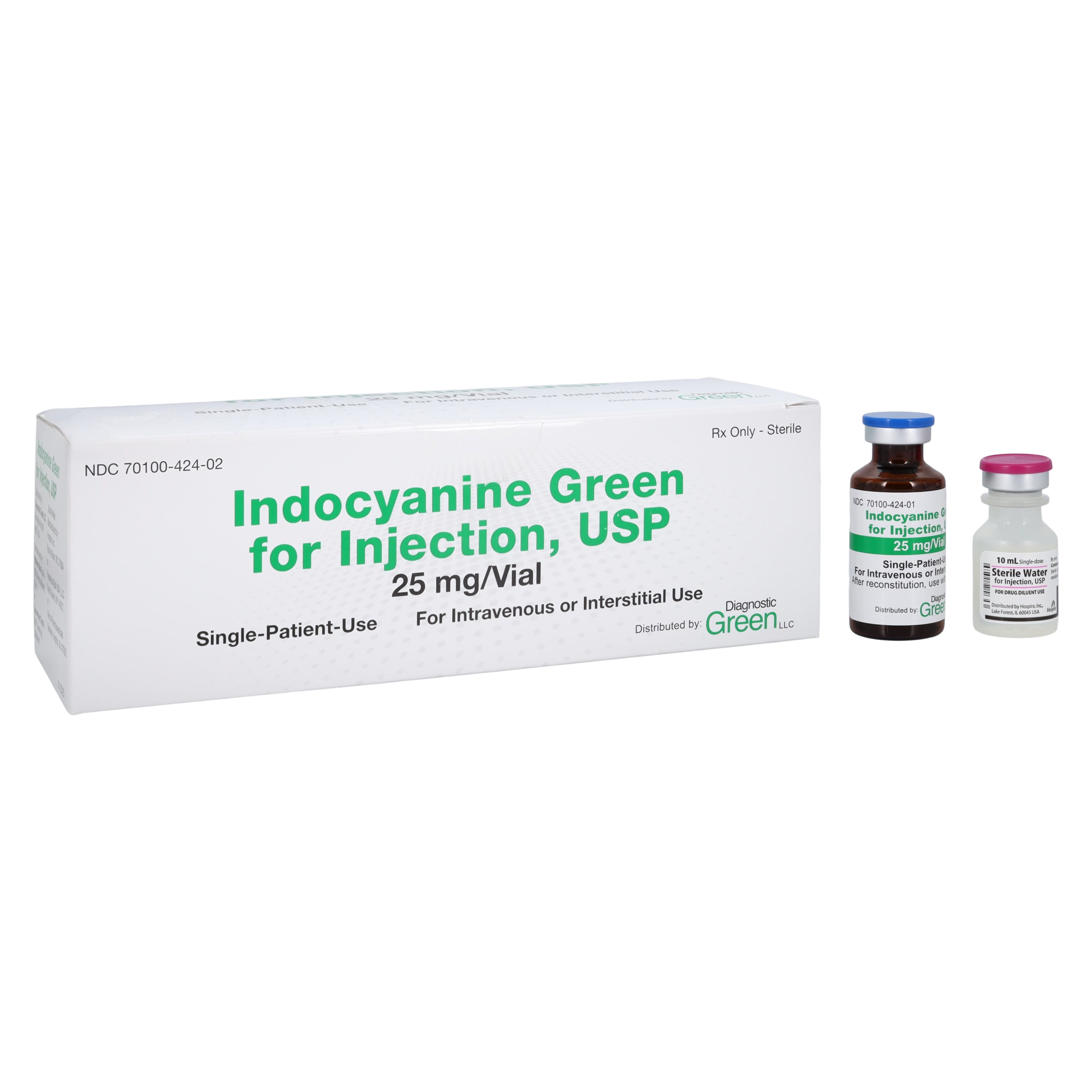 Indocyanine Green Injection 25mg/Vial, Box of 6, 01KT0J033MBDGWXA9E6A2Z5GQ0