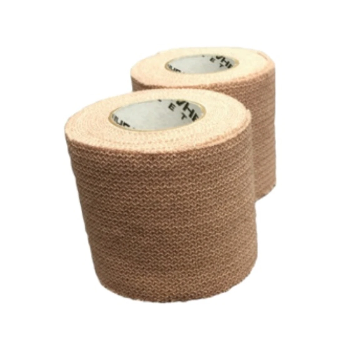 Elasti-Guard EAB Stretch Tape, Cotton/Elastic, 1" x 5 yd, Beige, 48/Case