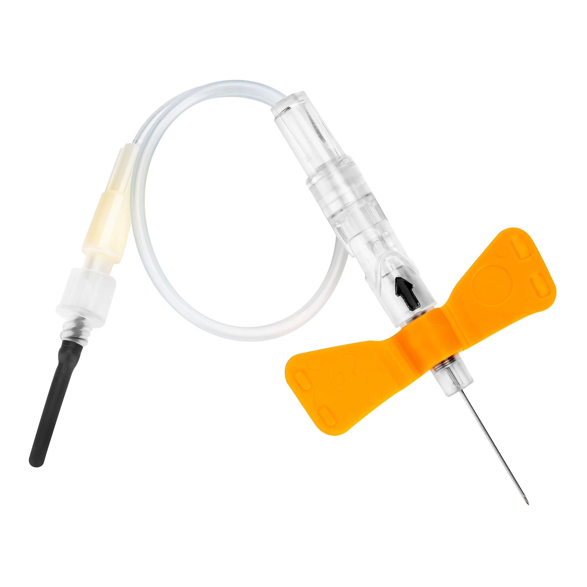 Sol-Guard Blood Collection Set, 25G x 3/4" Winged, 12" Tubing, Pull Button, Sterile, Latex-Free, 200/Case