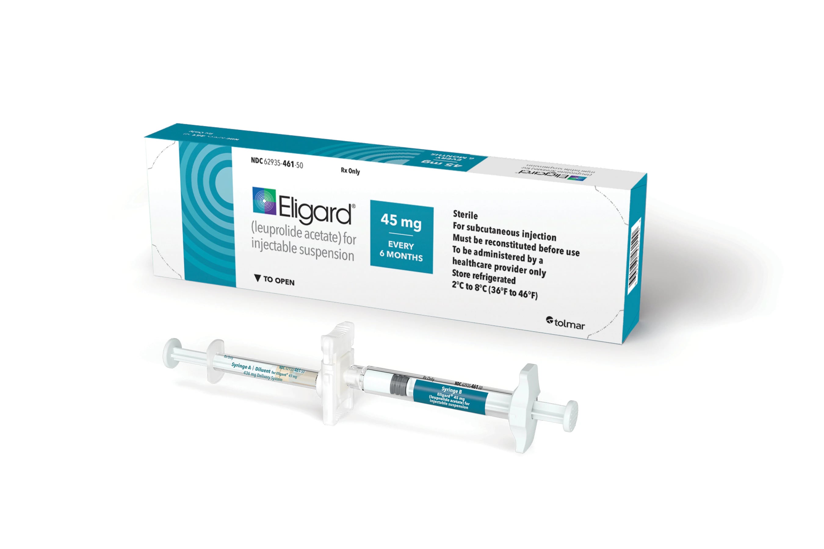 Eligard (Leuprolide Acetate) 45 mg Subcutaneous Injection Pre-Connected Syringe Kit