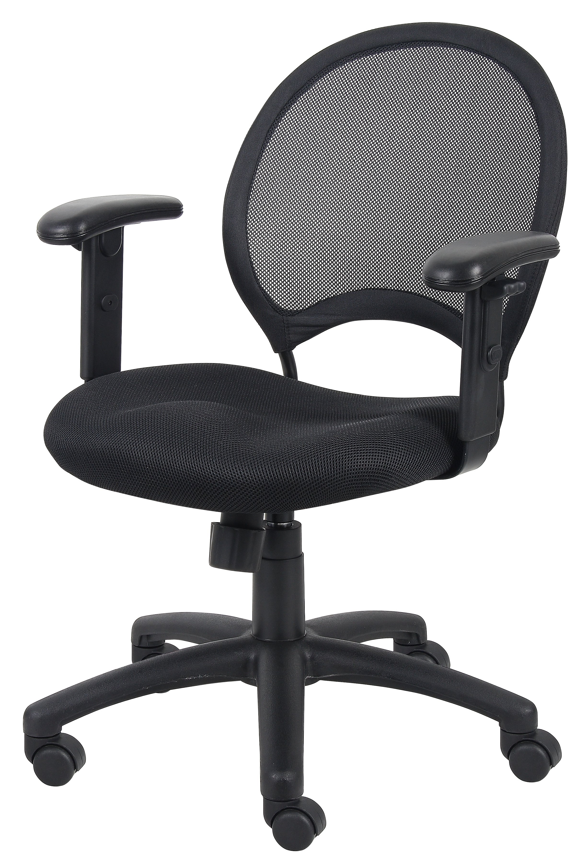 Boss Office Products Mesh Task Chair with Adjustable Arms, 1/Box